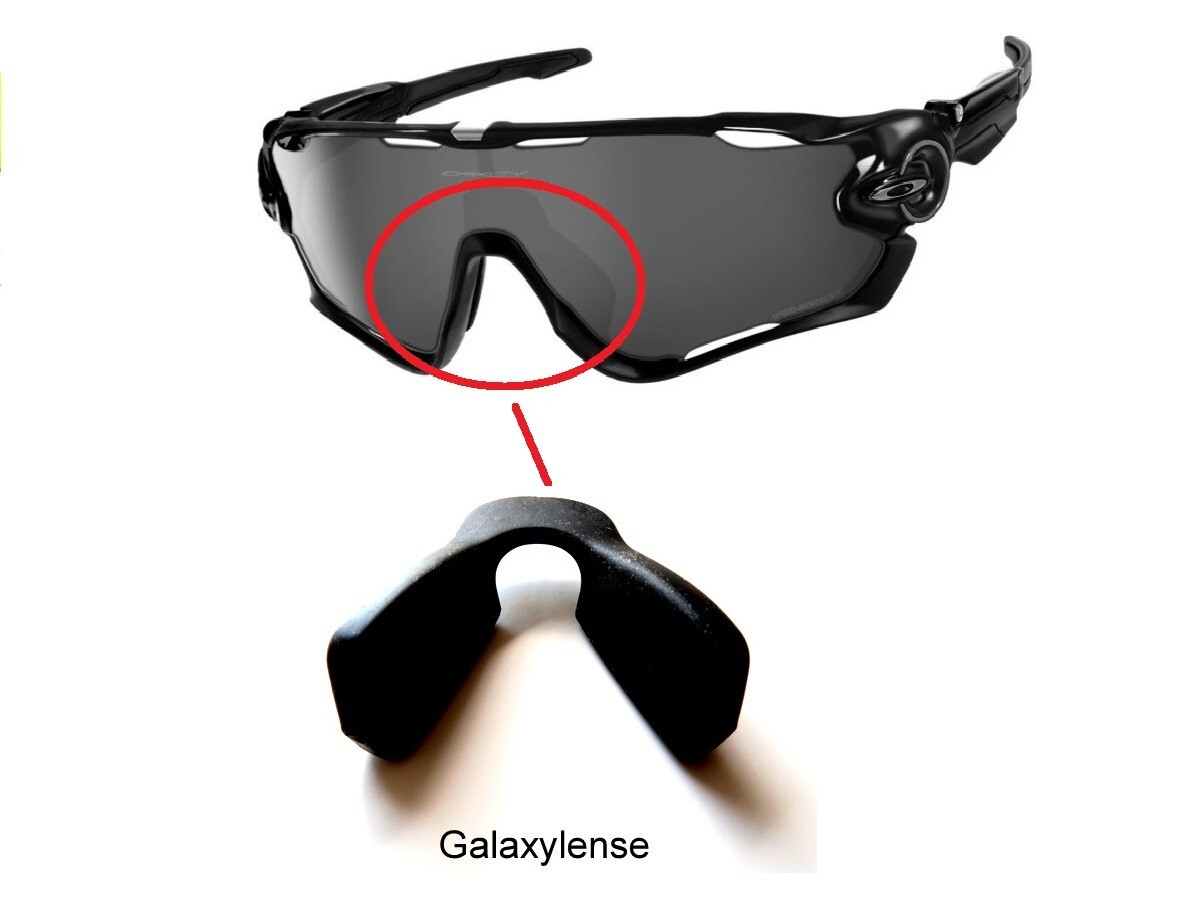 Galaxy Nose Pads Rubber Kits For Oakley Jawbreaker And Asian Fit Black Color