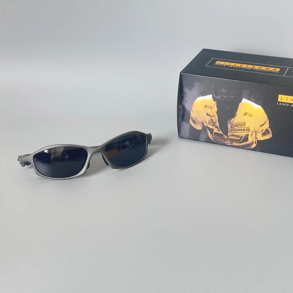 Oakley Hatchet X-metal Polarized Sunglasses Matte gray frames black lenses