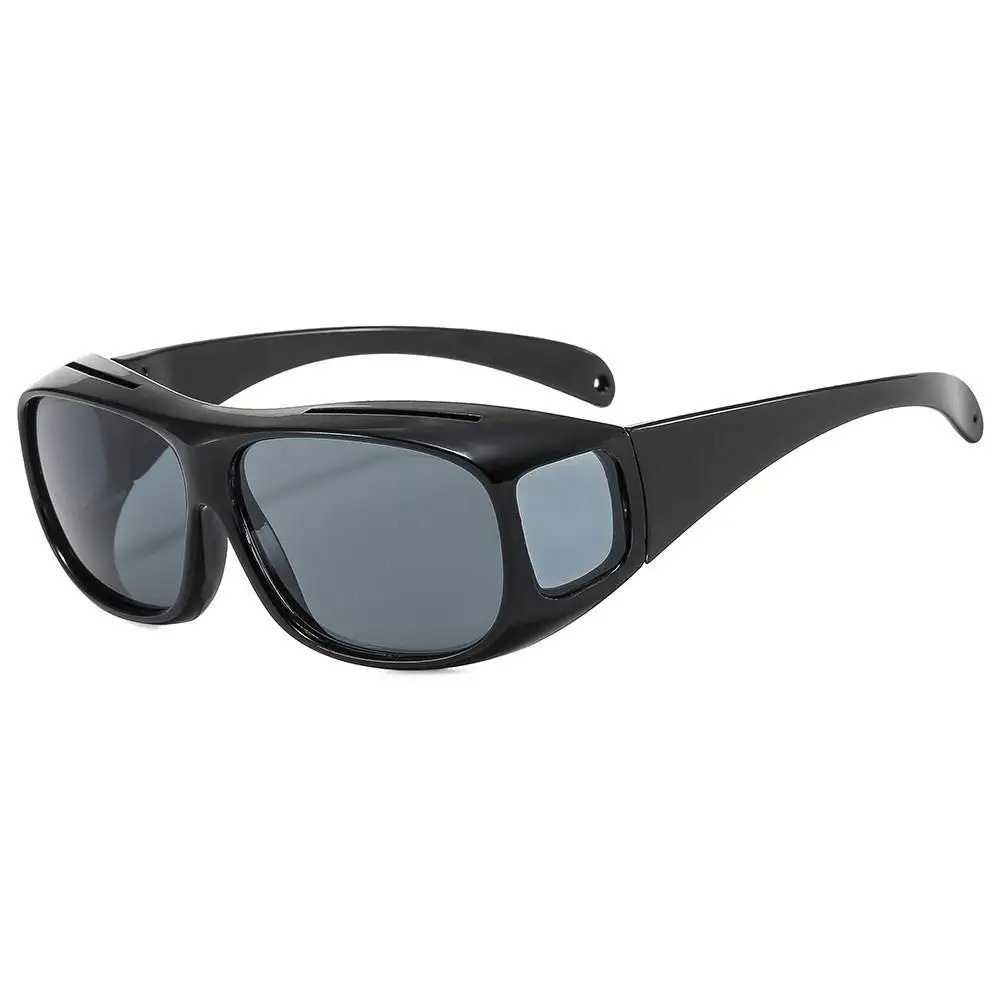 Night Vision Pro Driving Glasses Anti-Glare Polarized Wear Over Yellow Lens A