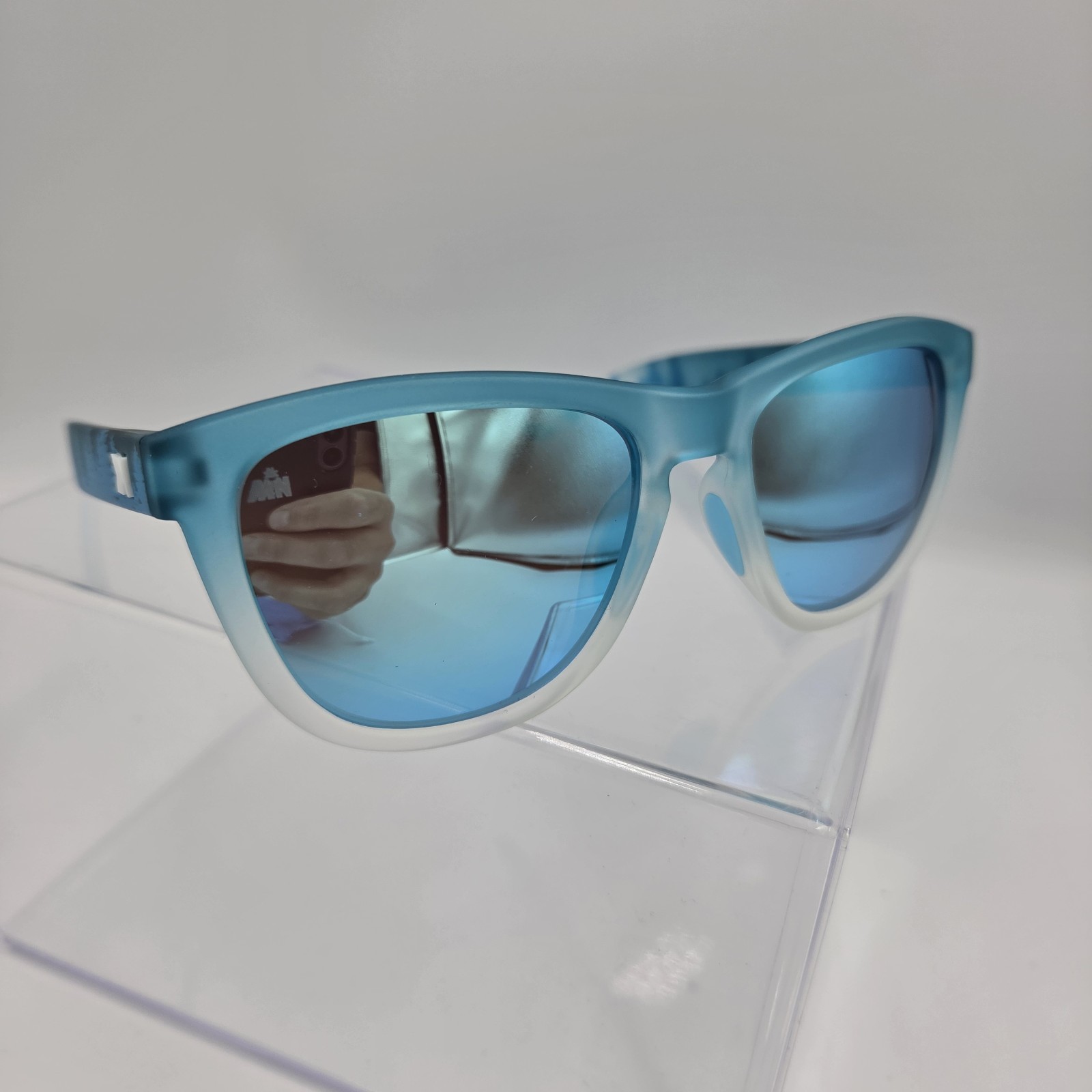 Knockaround #JUSTSHOWUP Limited Edition Forest Print Blue Mirror Sunglasses NEW