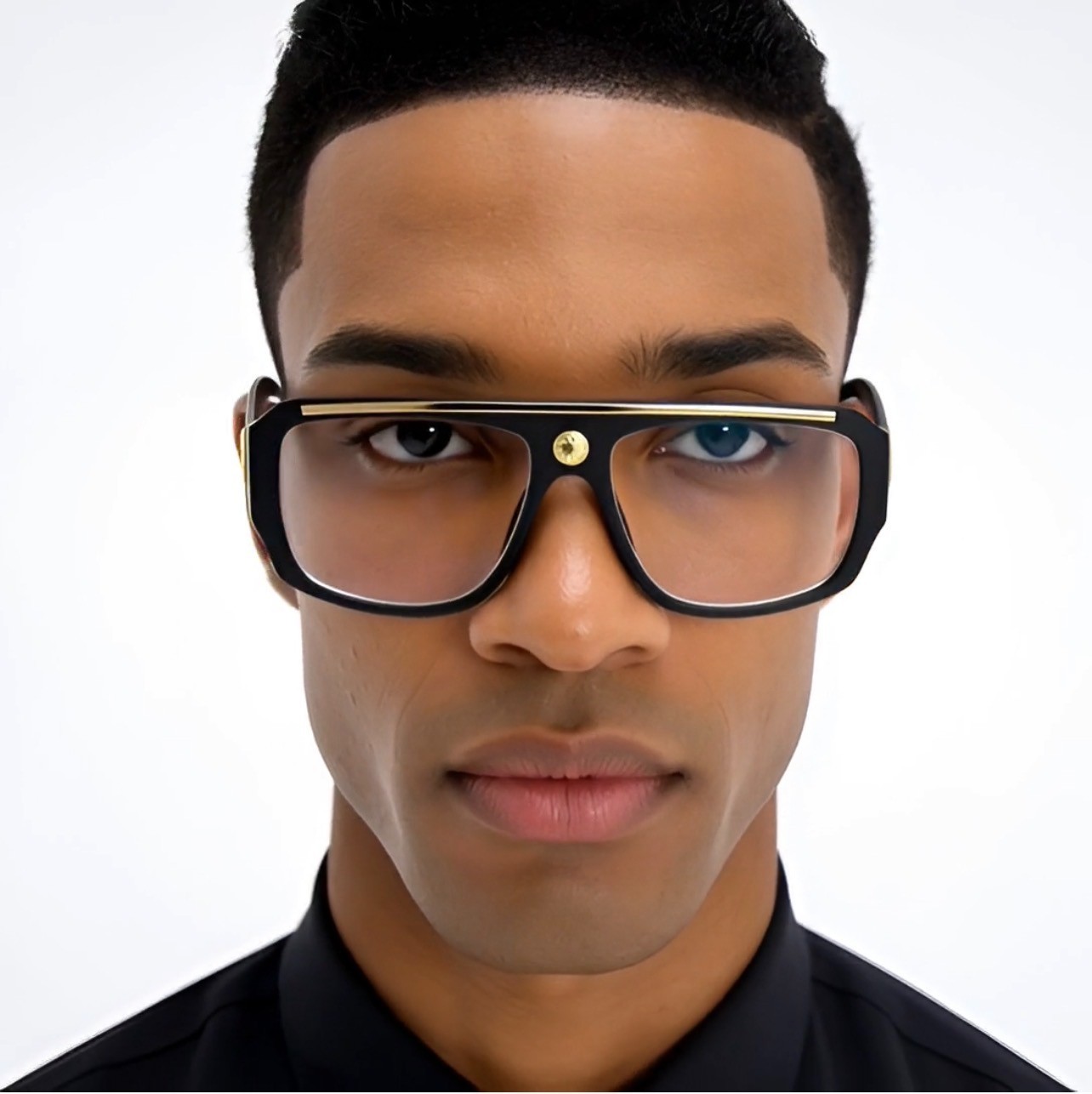 Men Clear Lens Eye Glasses Hip Hop Shades Fashion Oversized Designer Sunglasses