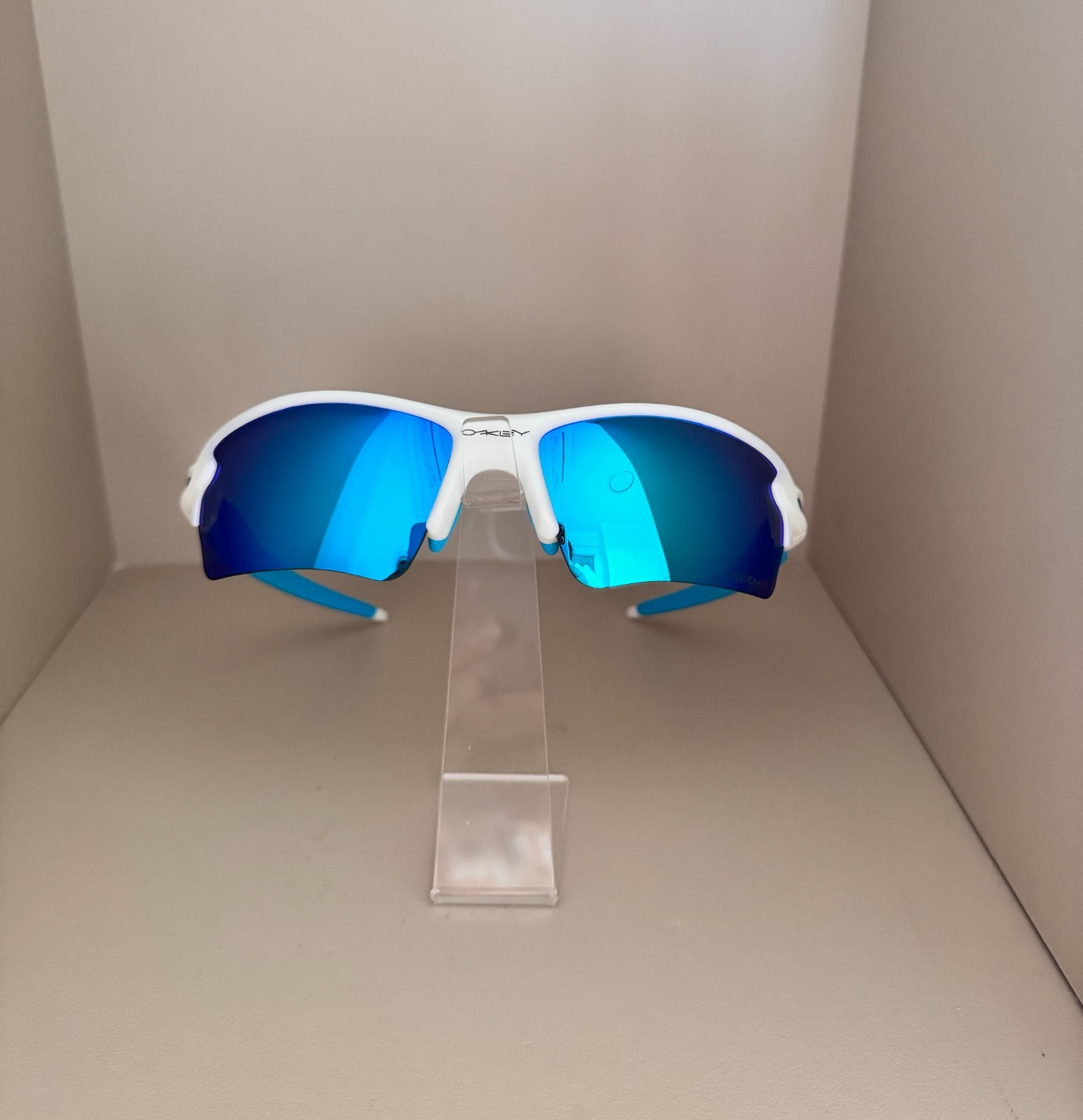 Brand new Oakley FLAK 2.0 XL sunglasses, polished white frame/ sapphire PRIZM le