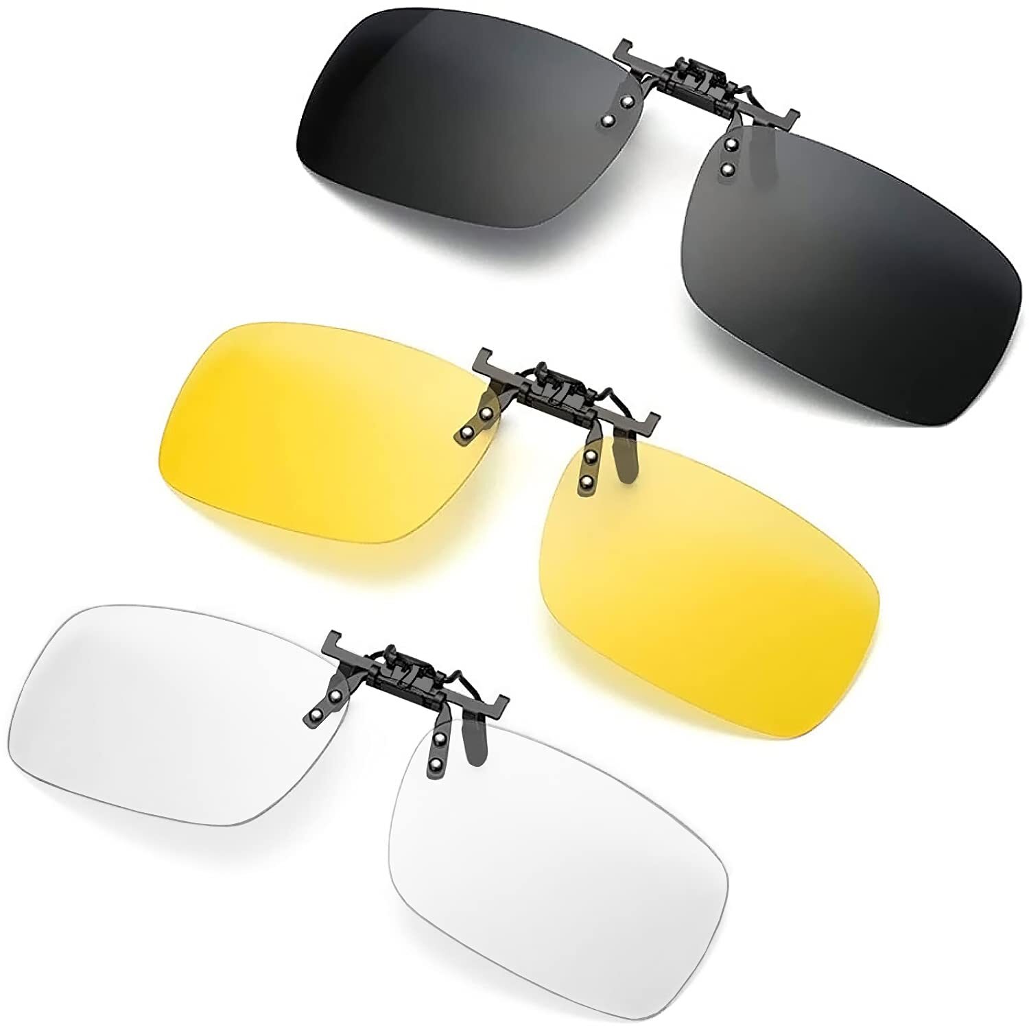 Yogo Vision Clip on Sunglasses for Men Women Clip-on Over Prescription