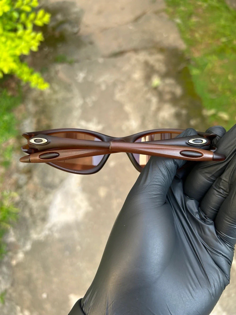 Retro Oakley Minute 1.0 Polarized Sunglasses Brown Frame Brown Lenses