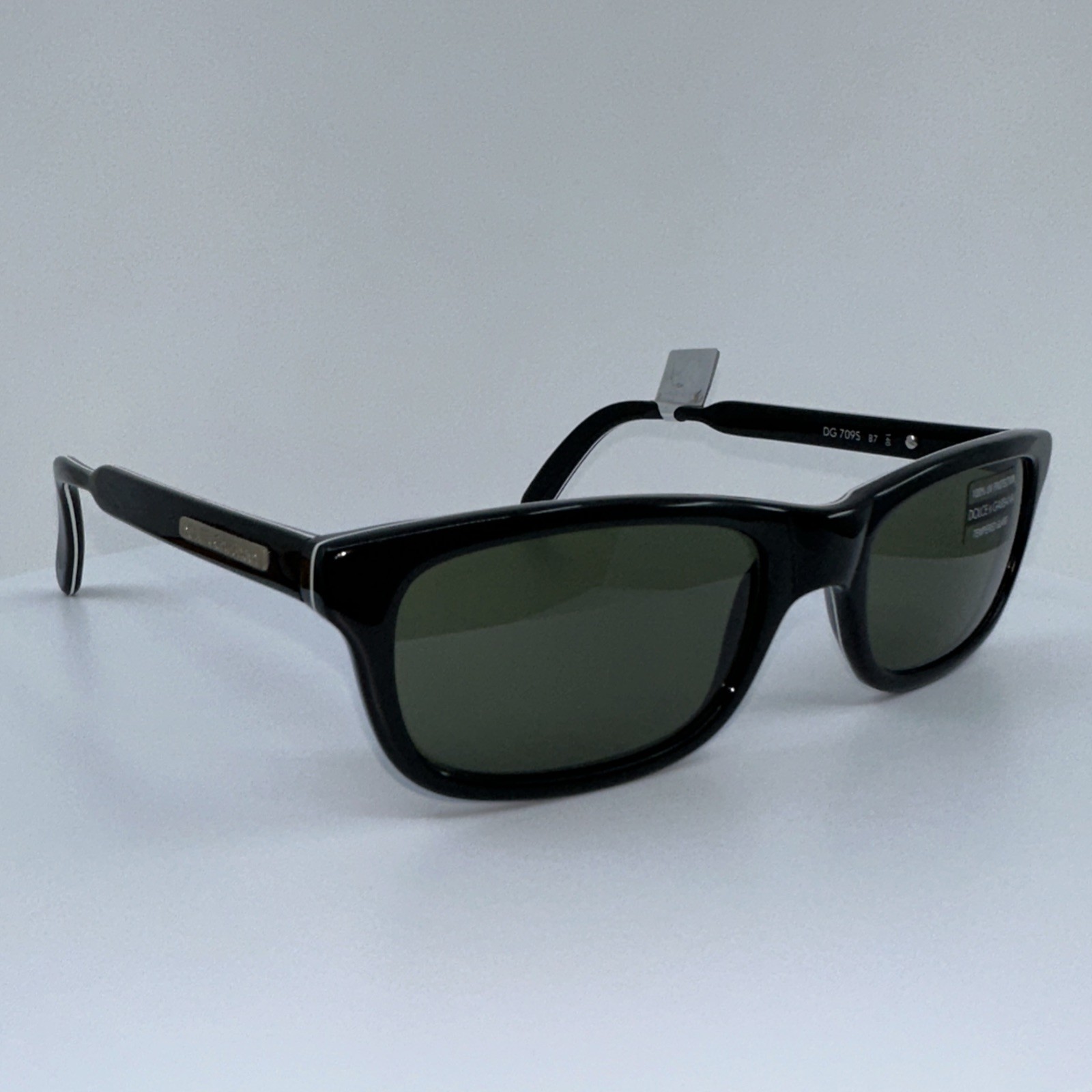 New Authentic Dolce & Gabbana DG 709S Sunglasses C. B7 Shiny Black 52-15mm Italy