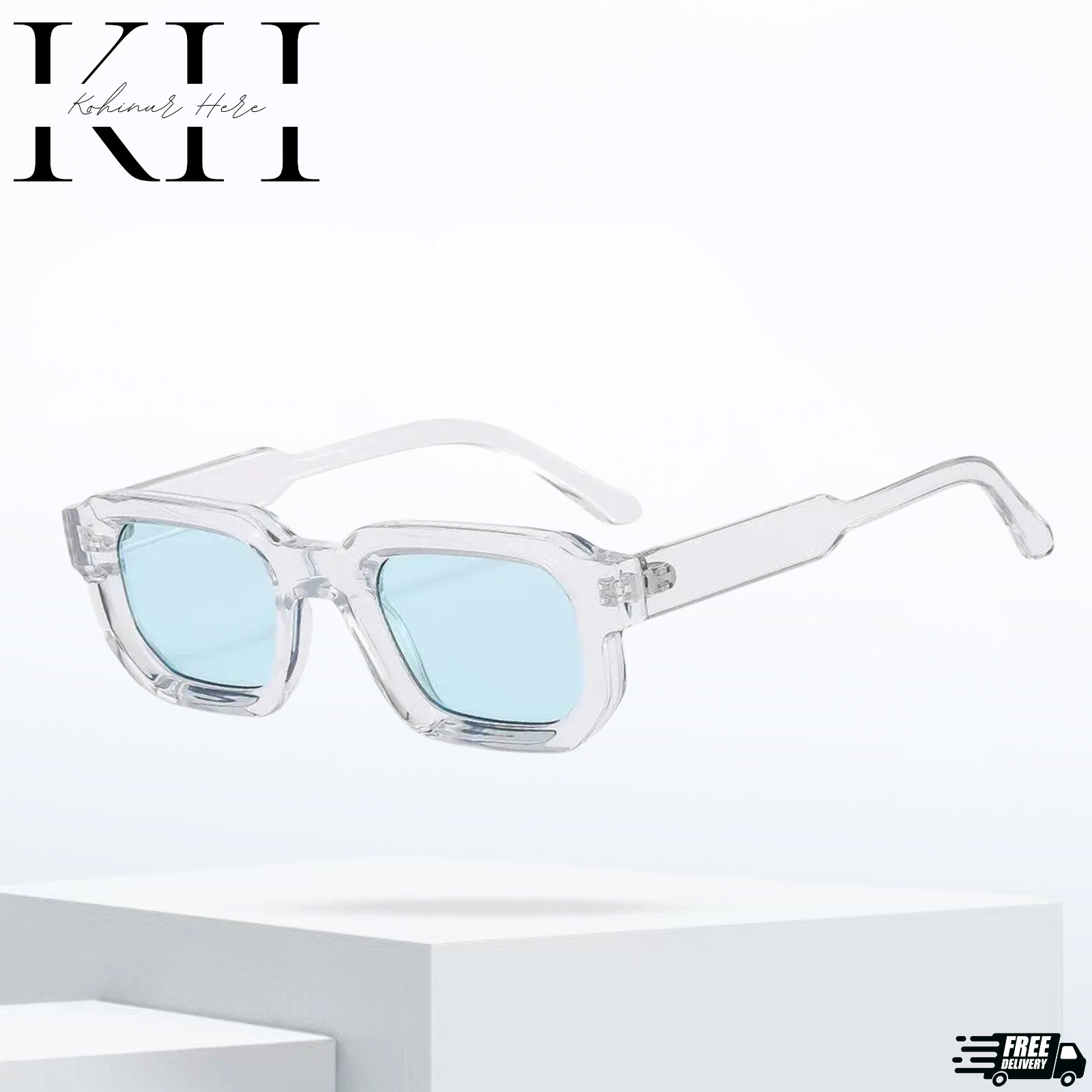 MEN SUNGLASSES HIP HOP SQUARE DESIGNER SHADES RETRO THICK FRAME CLASSIC FASHION