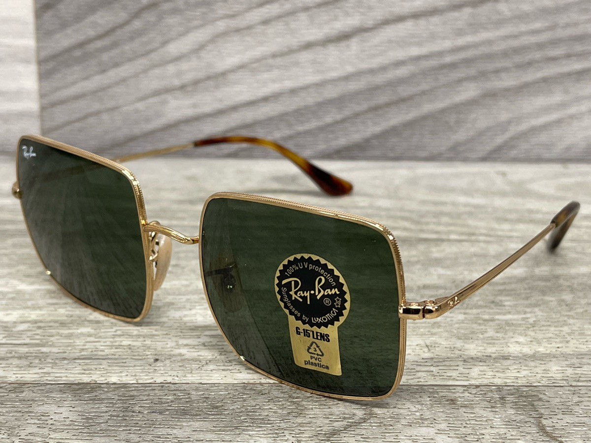Ray-Ban RB1971 Square Metal Sunglasses With Classic Flat Lenses (A1D028502)