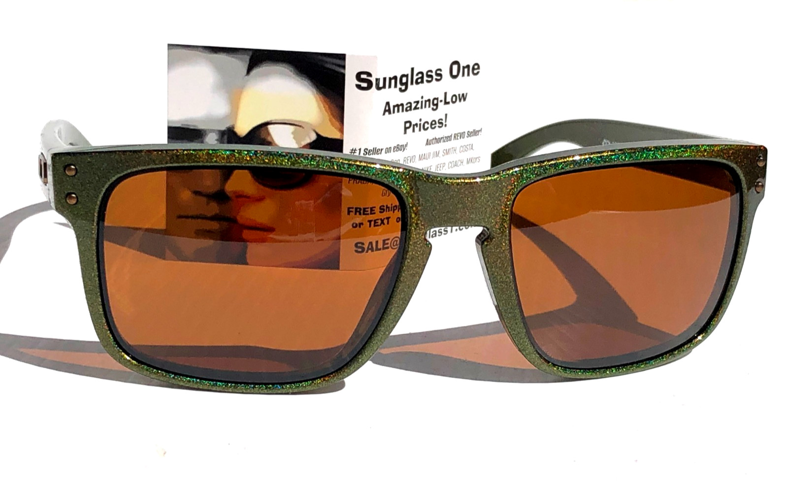 Oakley HOLBROOK Fern Spacedust POLARIZED PRIZM Tungsten Lens Sunglass 9102-AN