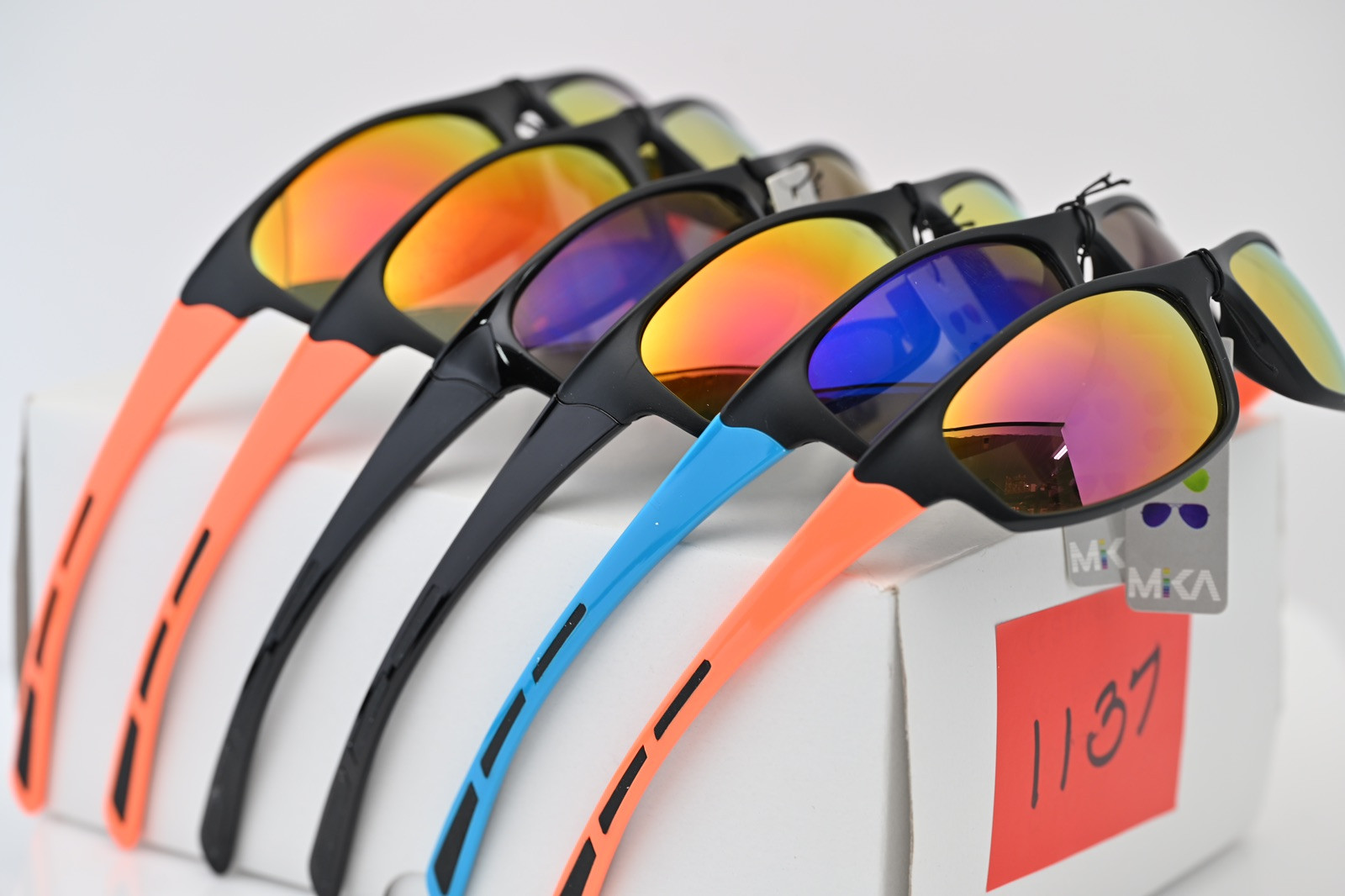 Wholesale Lot Of (6) Pairs Full Frame ,Golf, Cycling Sunglasses 1137