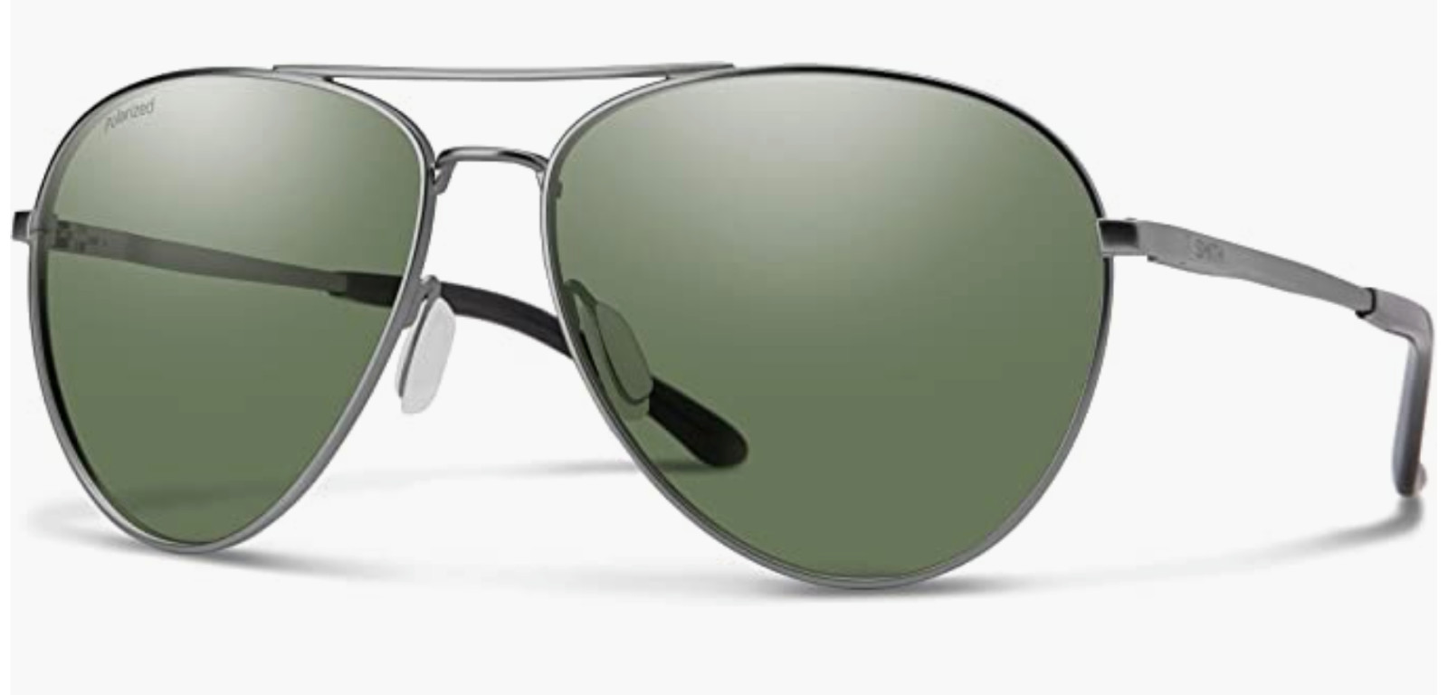 NEW Smith Layback Sunglasses-Matte Gunmetal-Gray Green Polarized Lens