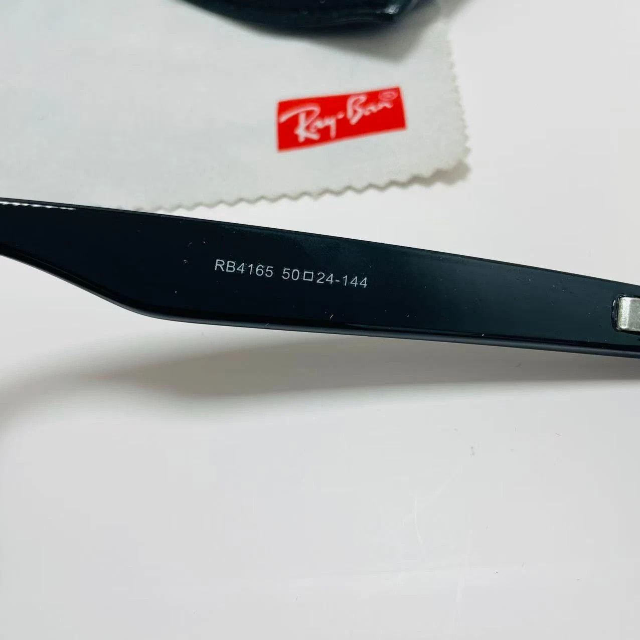 Ray-Ban RB4165 Polarized Sunglasses Black Frame / Dark Gray Lenses 50mm