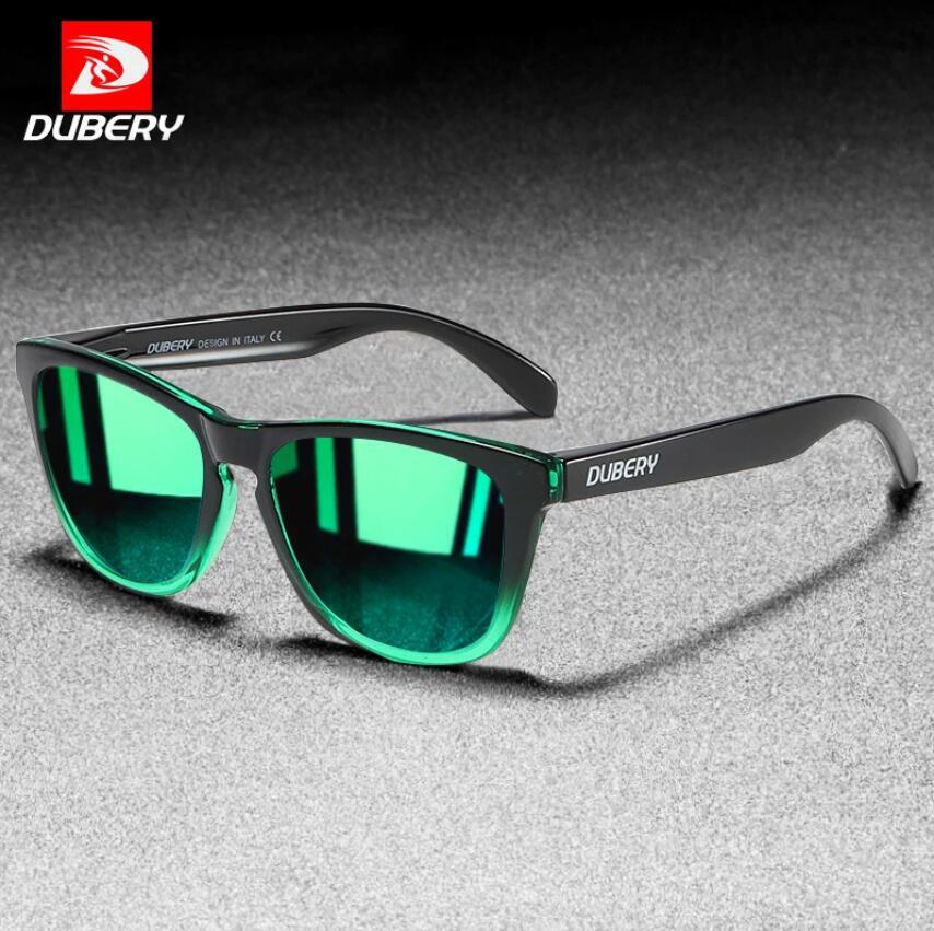 DUBERY Square Polarized Sport Sunglasses For Men Women Driving Fishing Glasses
