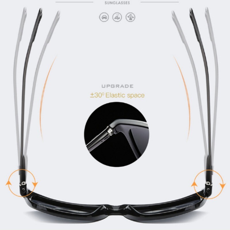 VEITHDIA Aluminium Polarized Photochromic Sunglasses Men Eyewear Driving Glasses