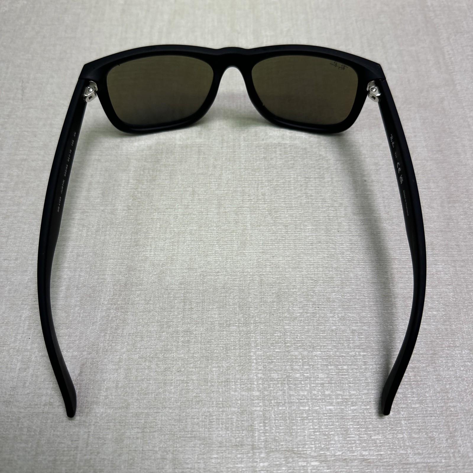 Ray Ban RB4165 Justin 622/55 Black Sunglasses 54-16-145 Dark Blue Lens / READ