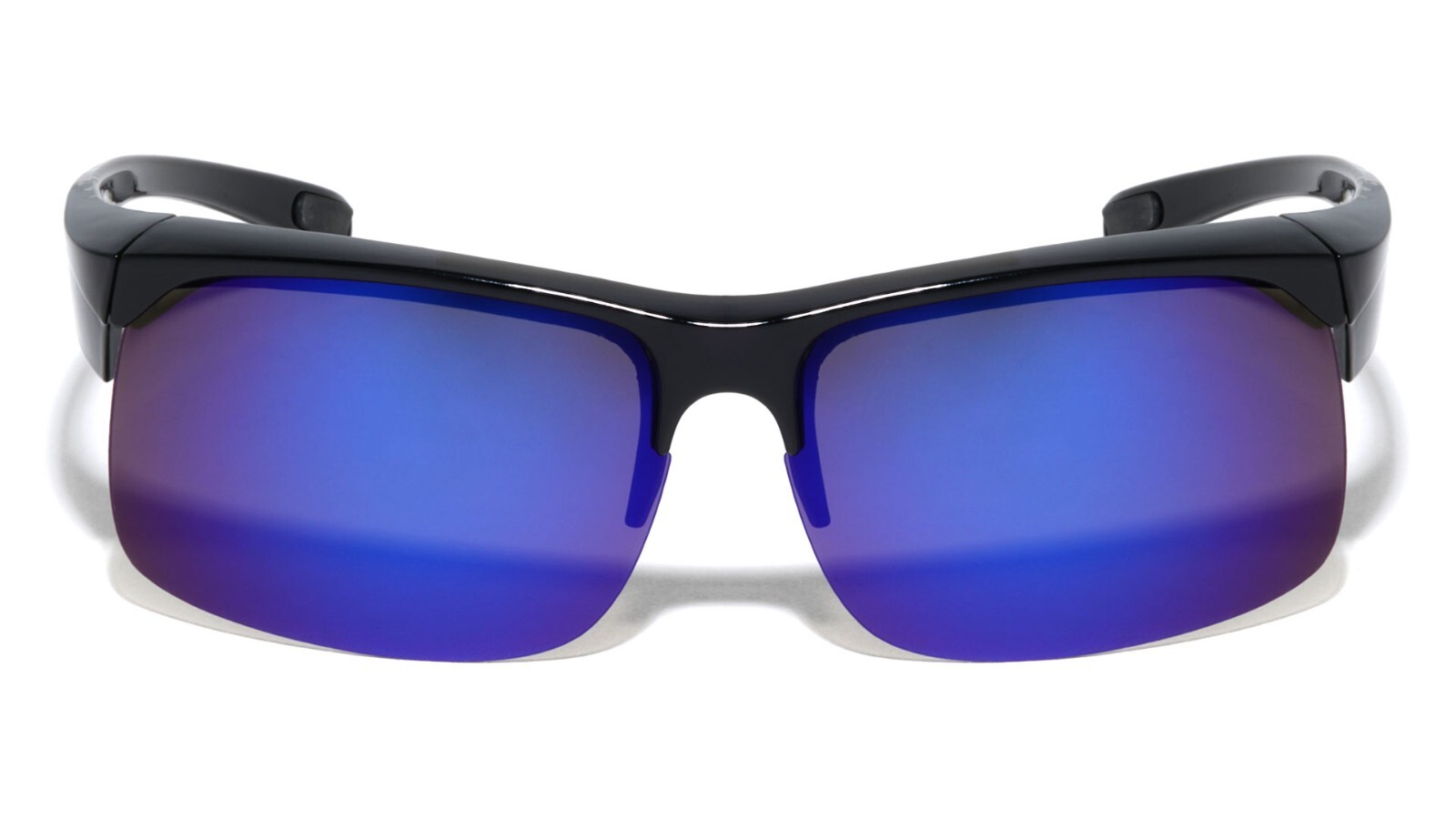 Men Half Rim Polarized Sport FIT OVER Sunglasses Wear Over Prescription Eyeglass