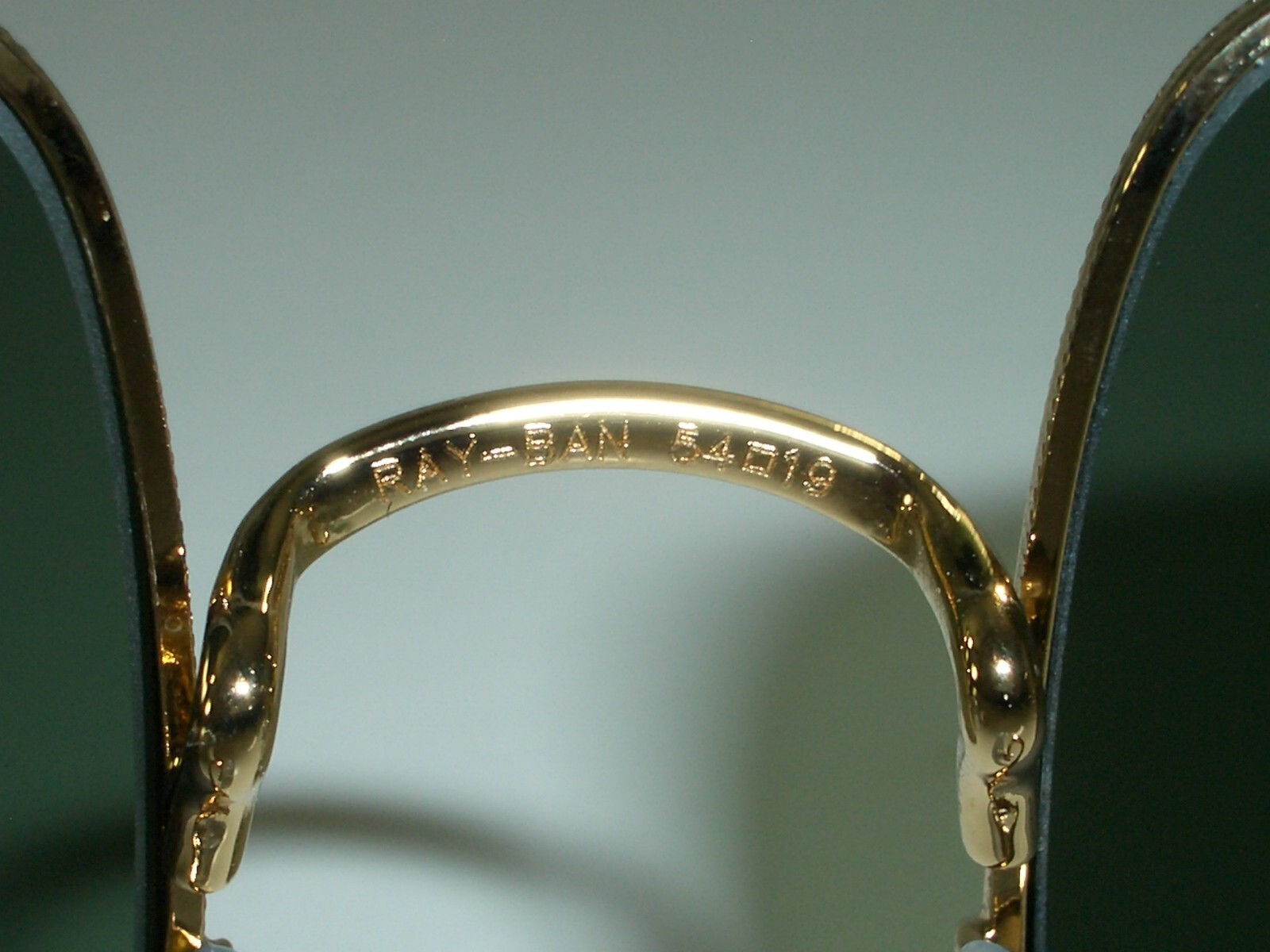 54[]19mm 145 RAY-BAN ITALY RB1971 G15 CRYSTAL GEP SQUARE SHAPED SUNGLASSES MINT