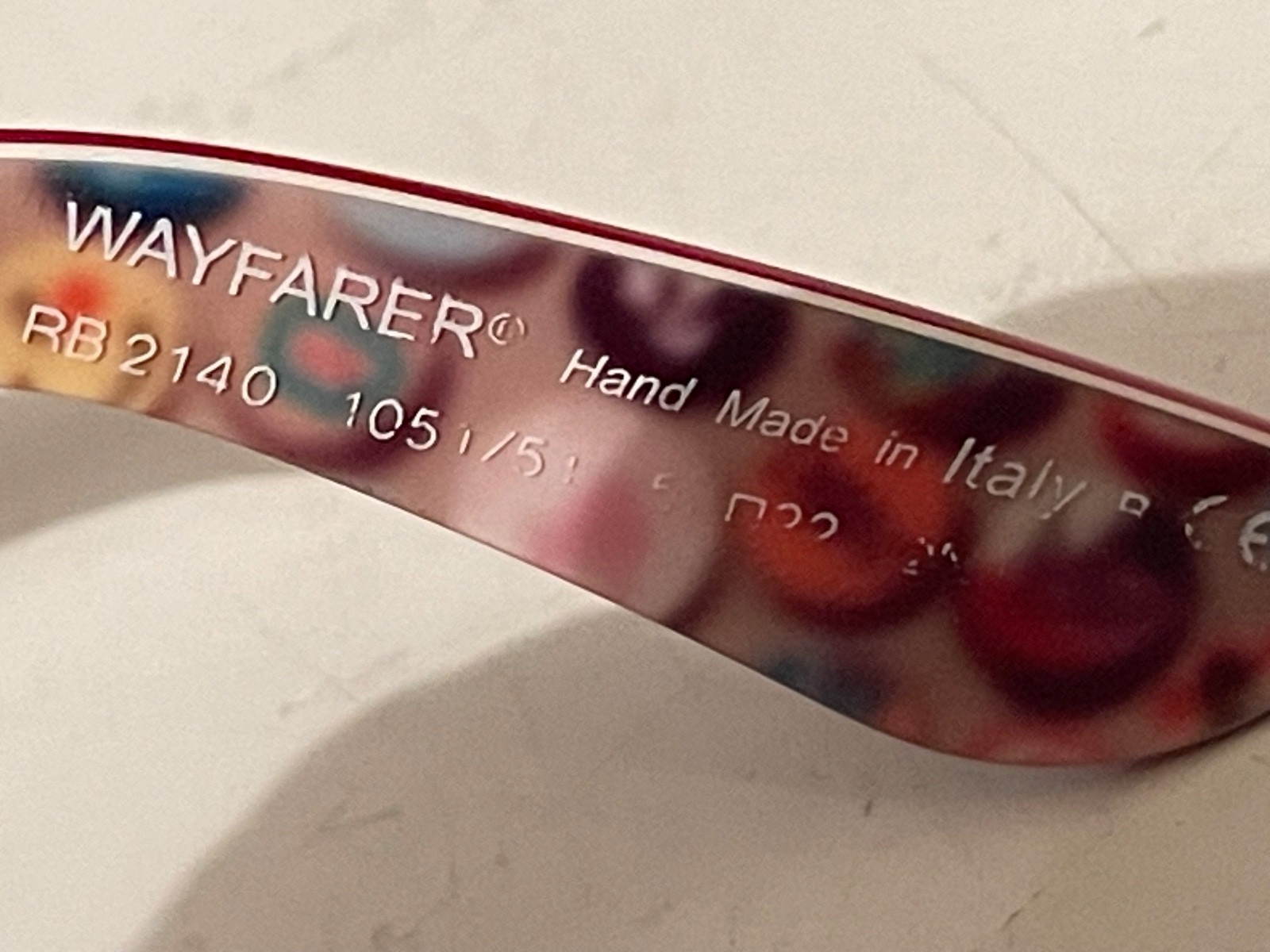 Ray-Ban Wayfarer RB2140 Special Series #4 Sunglasses Italy w/ Case Rare