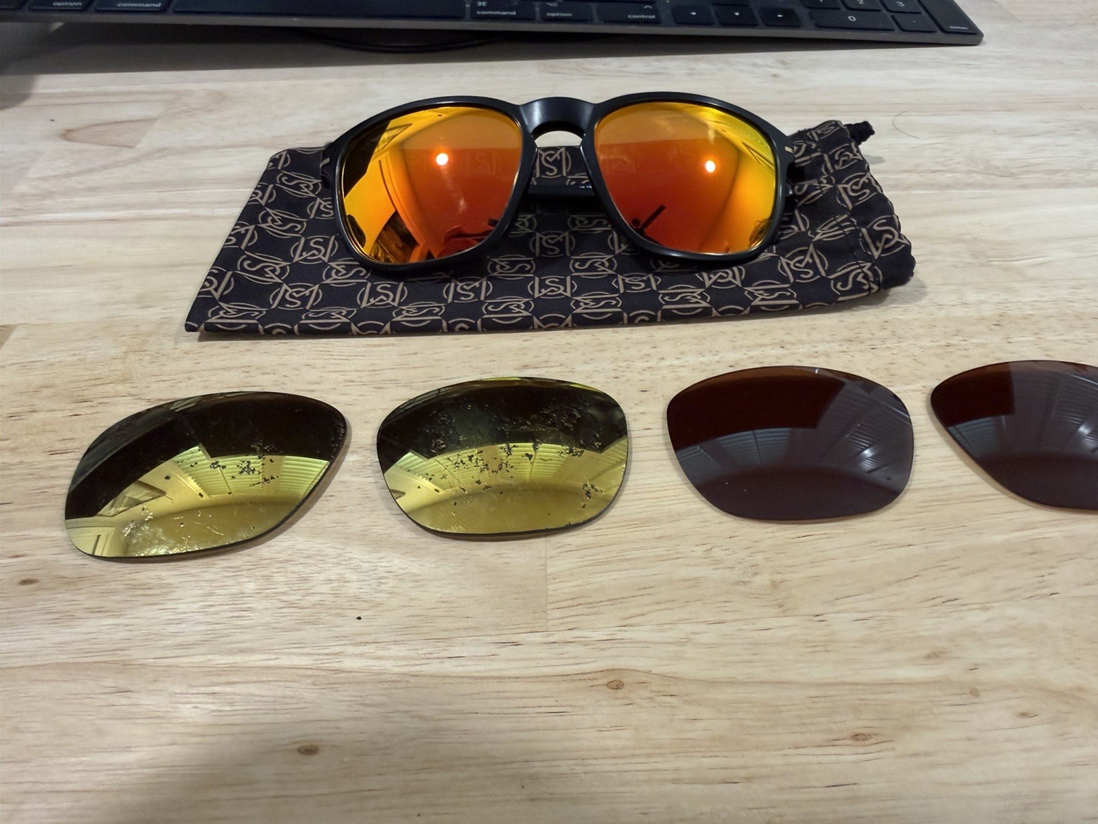 Oakley Enduro Shaun White Matte Black 24K Gold Iridium 55-18 Polarized