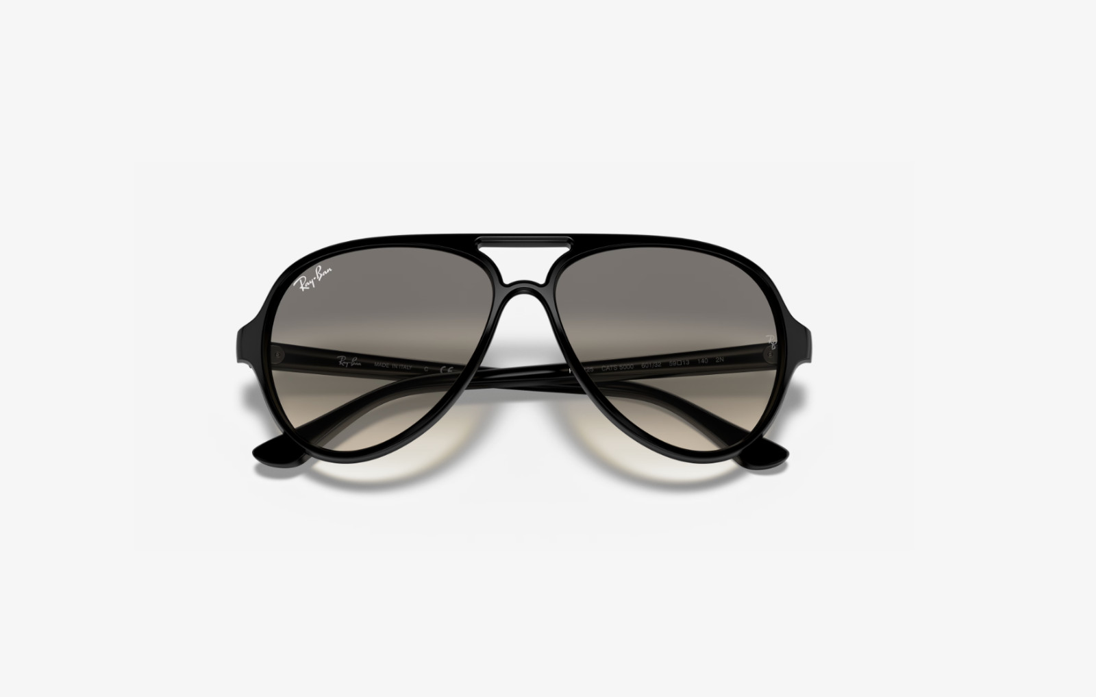 Ray-Ban RB4125 Cats 5000 Classic 601/32 59 Black Gray Gradient Sunglasses 4125
