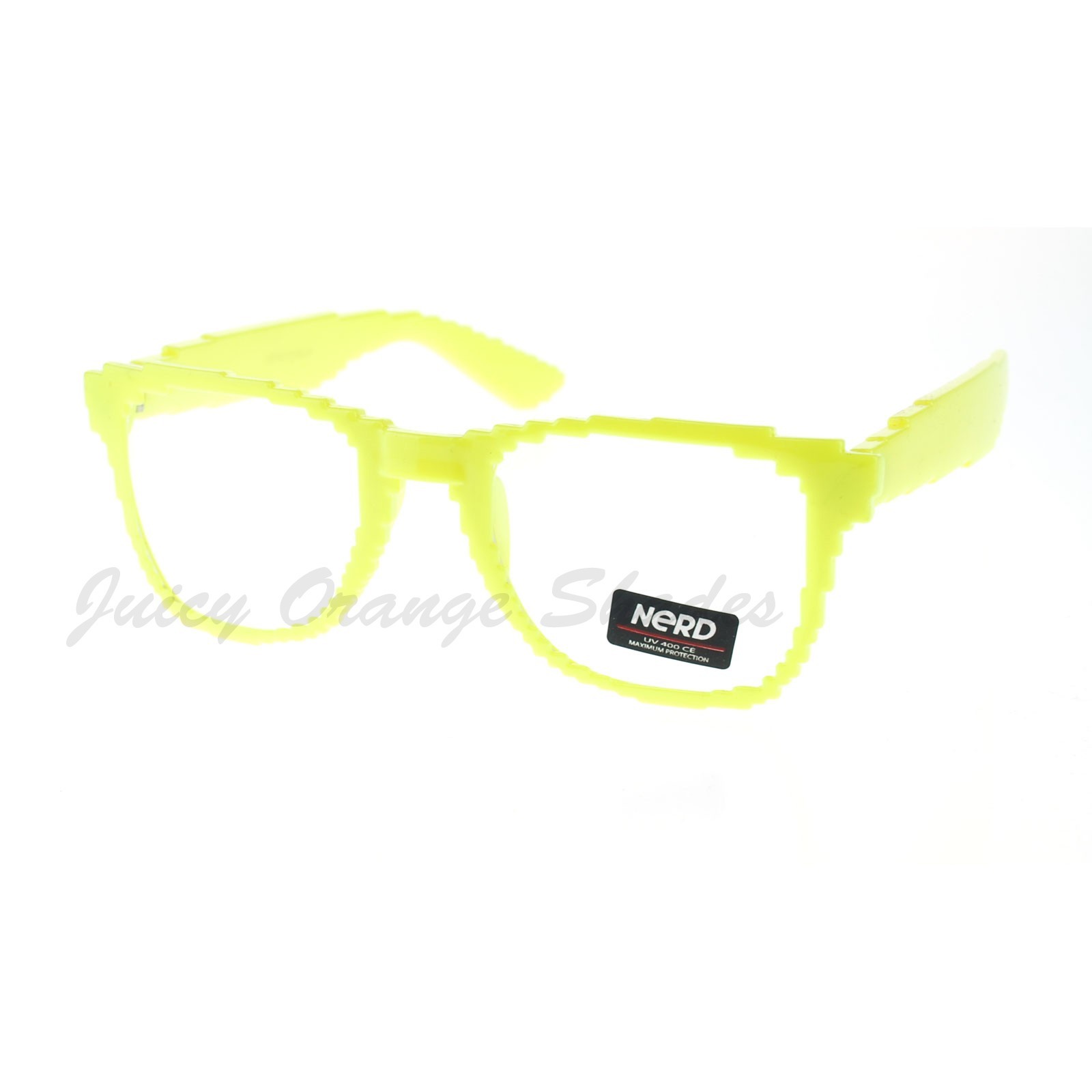 Pixelated Clear Lens Glasses Pixel Digital Fashion Eyeglasses