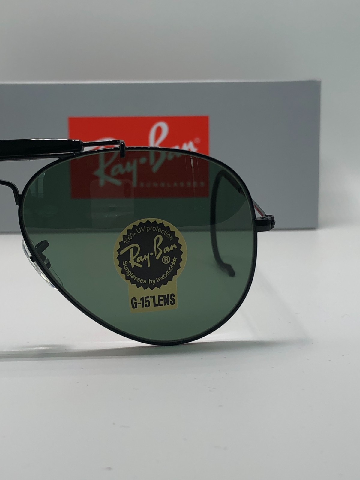 Ray-Ban RB3030 Outdoorsman L9500 58•14 160 Green G-15 Lens 58mm Sunglasses