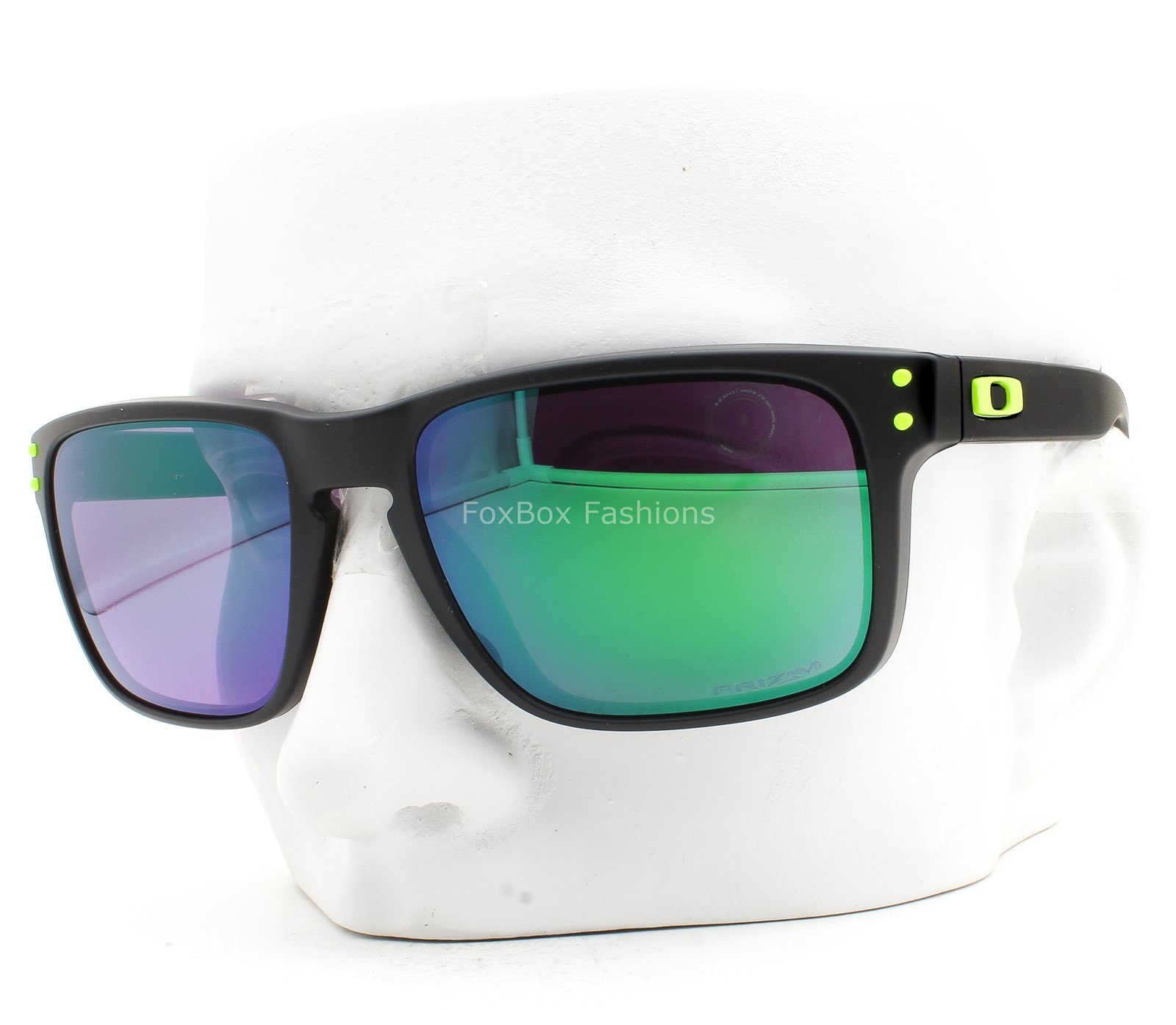Oakley Holbrook Court Sunglasses OO9102-AI55 Matte Black Prizm Road Jade w/Pouch