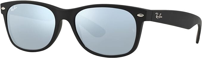 Ray-Ban RB2132 622/30 55 New Wayfarer Flash Silver Square Sunglasses