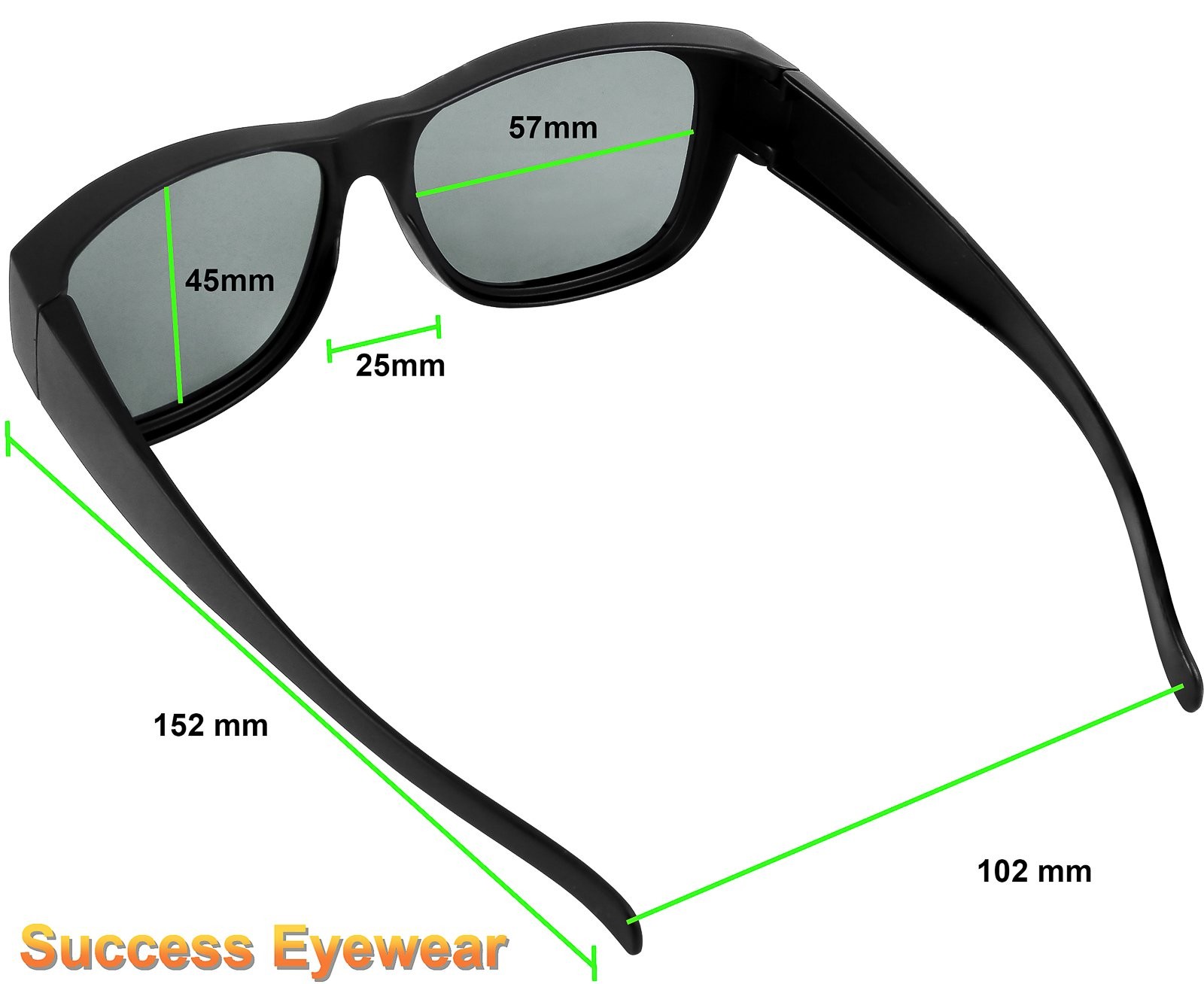 Fit Over Sunglasses Polarized Wear over Eyeglasses Unisex for Men and Women