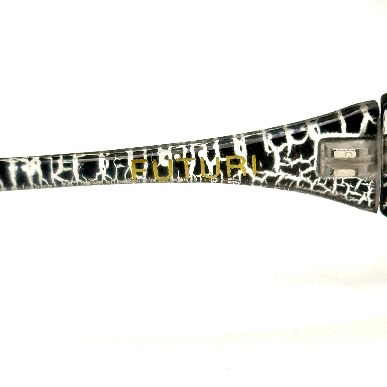 FUTURI Sunglasses Men’s Black White Pattern Sport Wrap UV Protection Shades