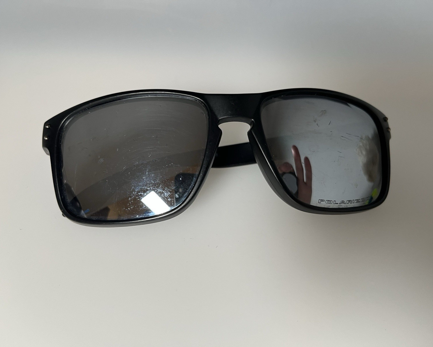 Oakley Holbrook 009102 Black Rectangle Sunglasses FOR PARTS