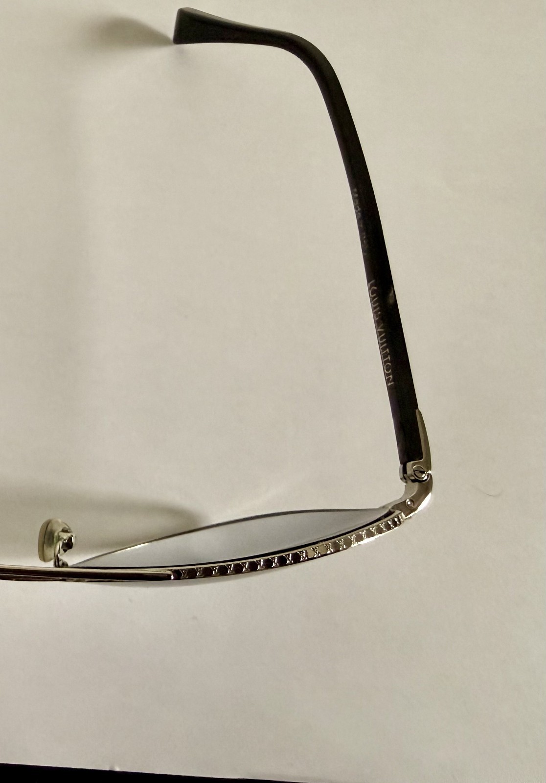 Louis Vuitton Conspiration Pilote Sunglasses Z0165U Silver Aviator Used W/Case