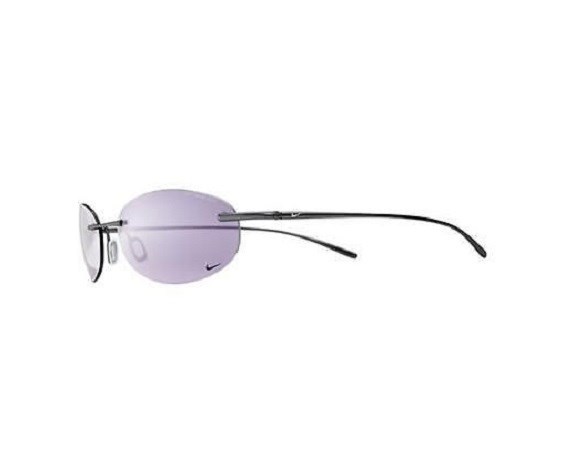 NEW Nike Linear Round Titanium Sunglasses Matte Gunmetal / Golf Tint, EV0273-026