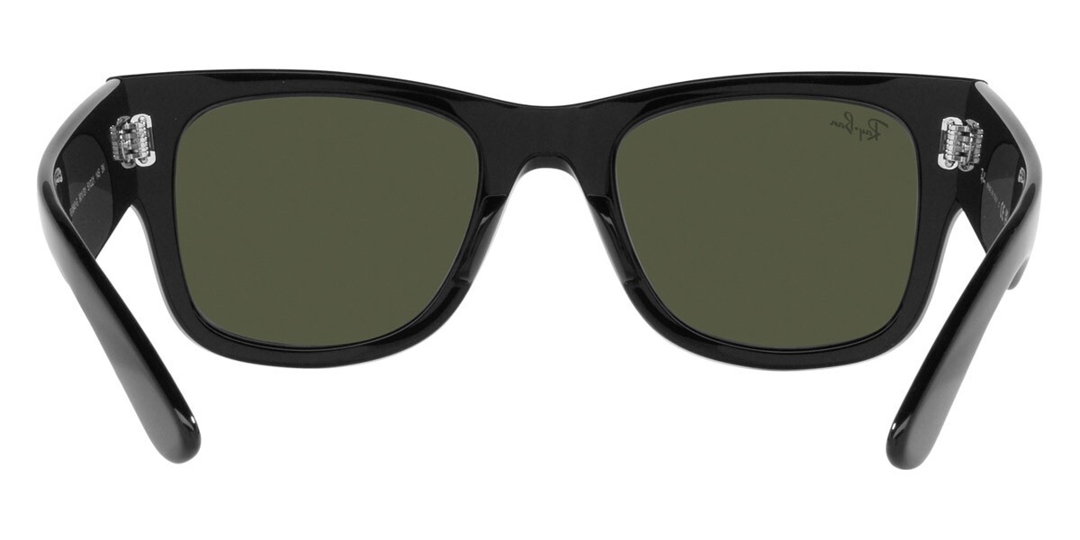 Ray-Ban Unisex Sunglasses RB0840S 901/31 Black Square Green Non-Polarized 51mm