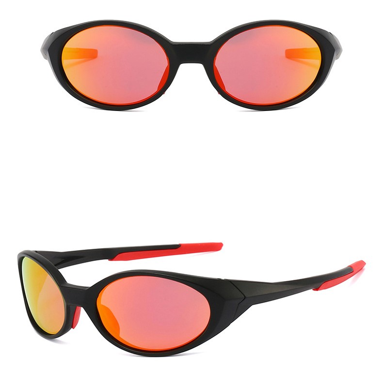 Men Women Polarized Oval Fashion Sunglasses Cycling Outdoor Sport Shade Glasses