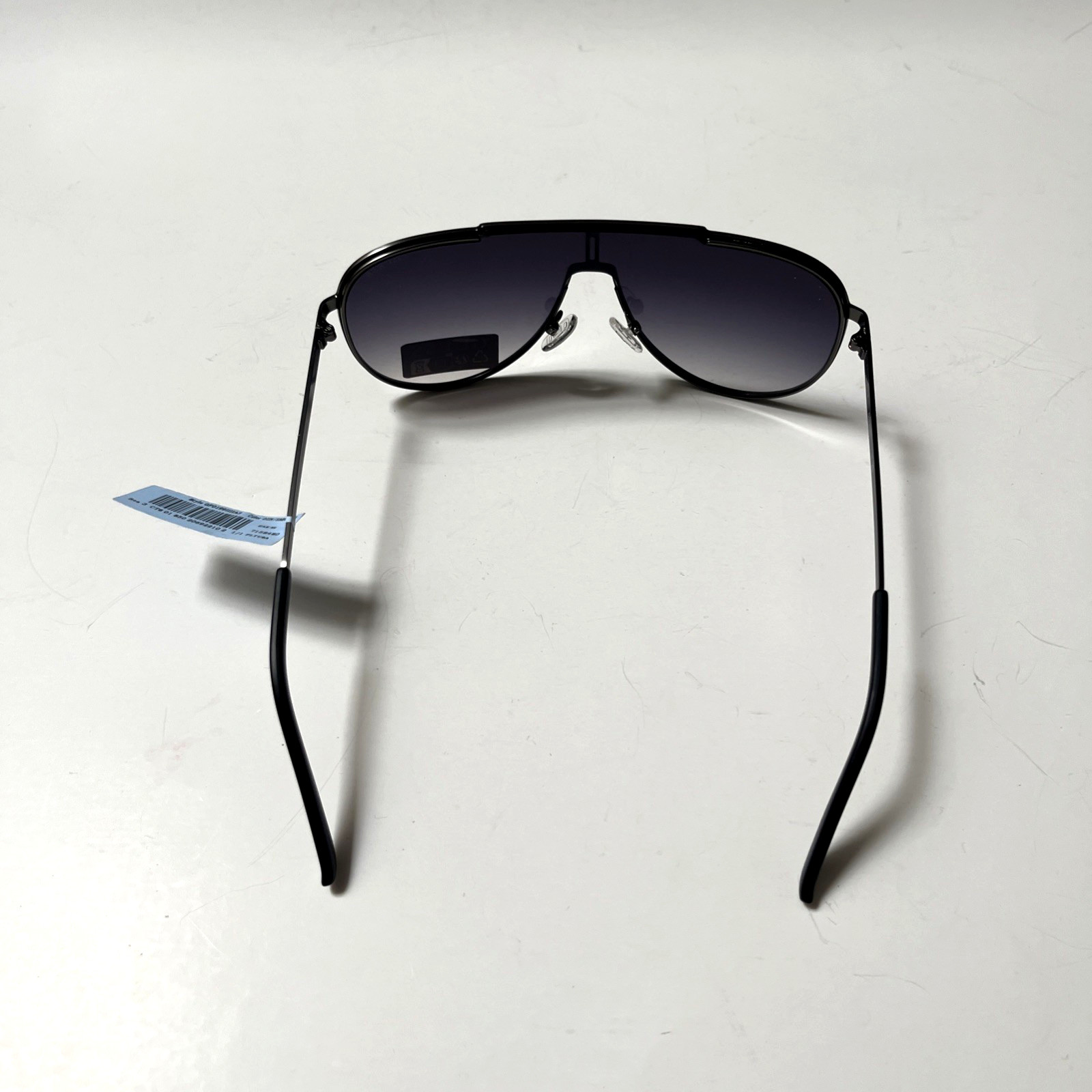 New GUESS Aviator Wrap Sunglasses GF0199 Acetate Gunmetal Matte Metal