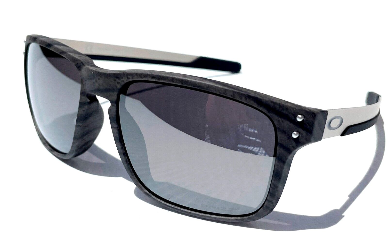 NEW Oakley HOLBROOK MIX Woodgrain w PRIZM BLACK Iridium Lens Sunglass 9384-04