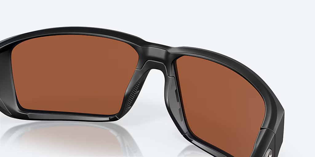 Costa Del Mar Fantail Pro Matte Black/Green 580G Mirror POLARIZED Sunglasses