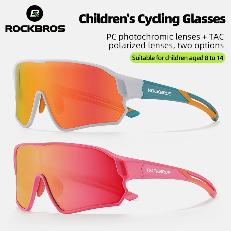 ROCKBROS Children’s Cycling Glasses Polarized Photochromic Sports Glasses UV400