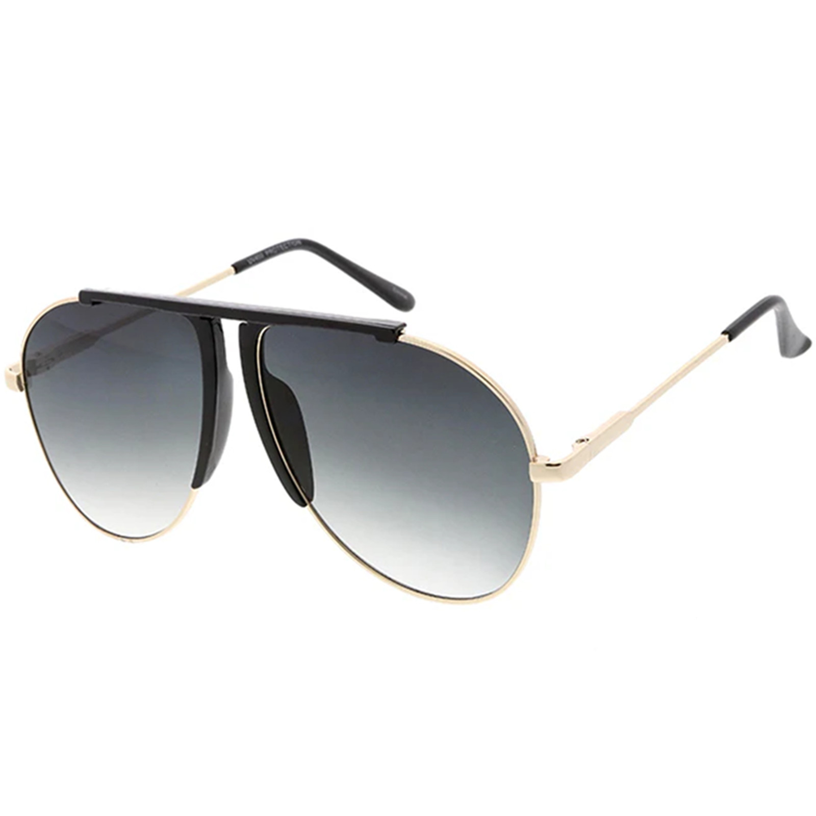 Sunglasses Pilot XXL “Talon” Oversize Aviator Men Women Metal Frame Gradient