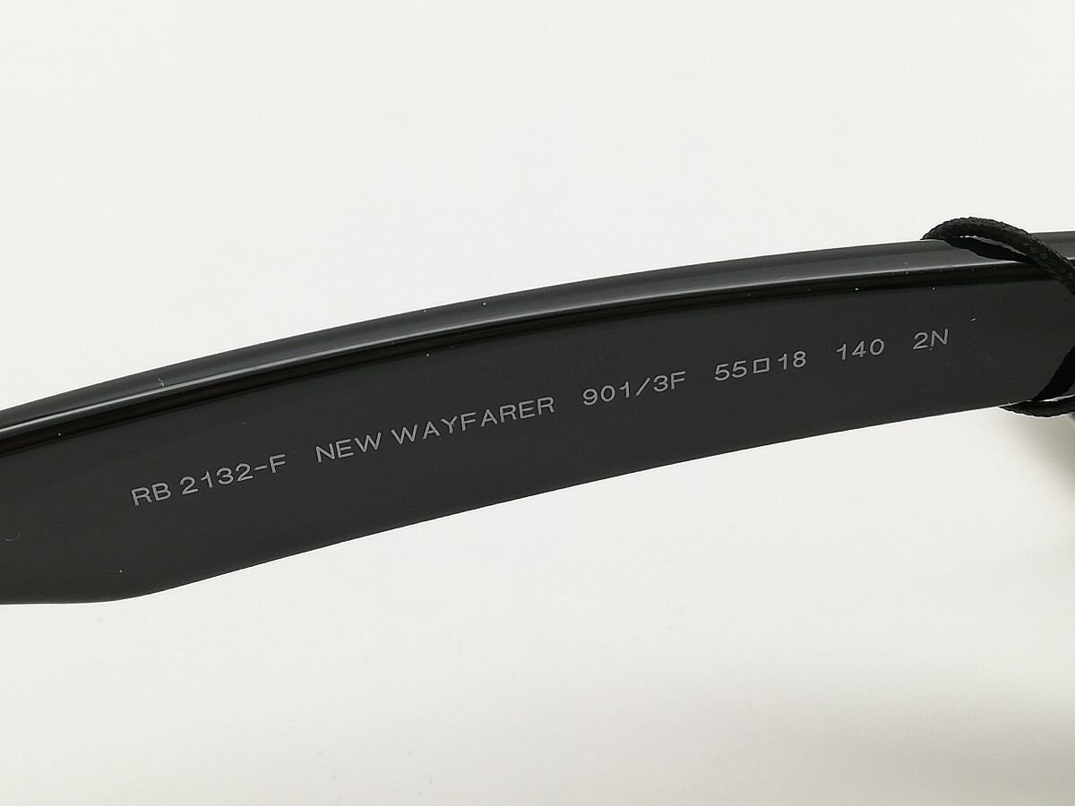 Unused Ray-Ban NEW WAYFARER RB2132F Sunglasses Black Blue from Japan