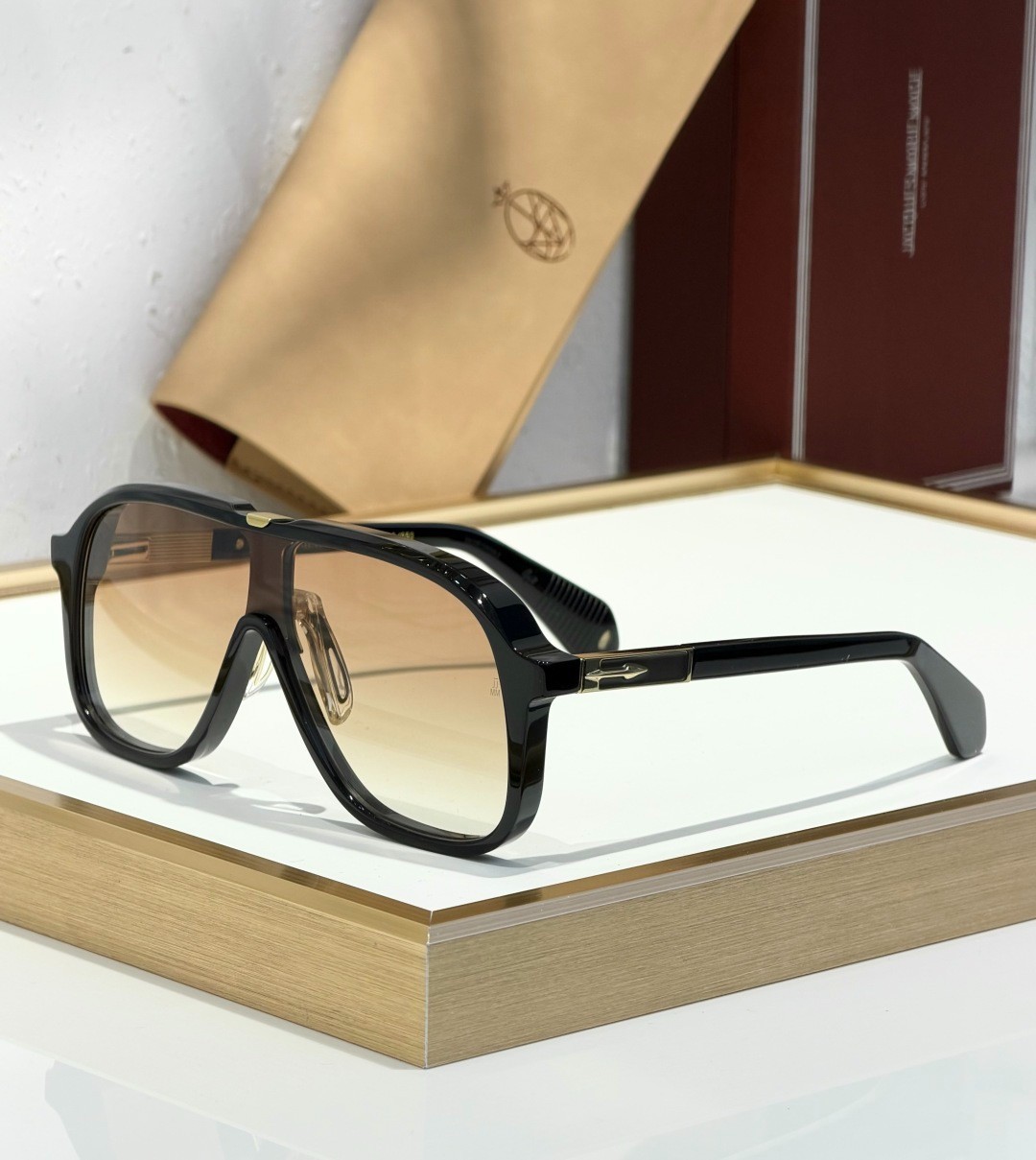 Jacques Marie Mage KUROKAWA Unisex Eyeglasses Black/Gradient Brown 129-52 149mm
