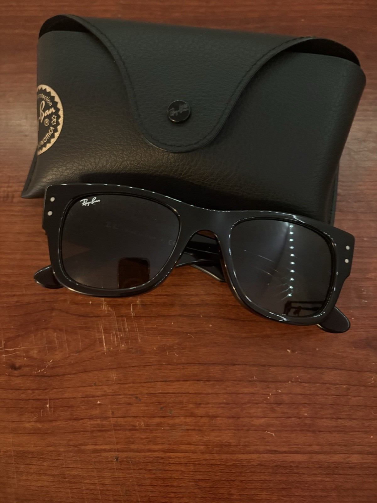 Ray-Ban Mega Wayfarer RB0840S Sunglasses Transparent Black