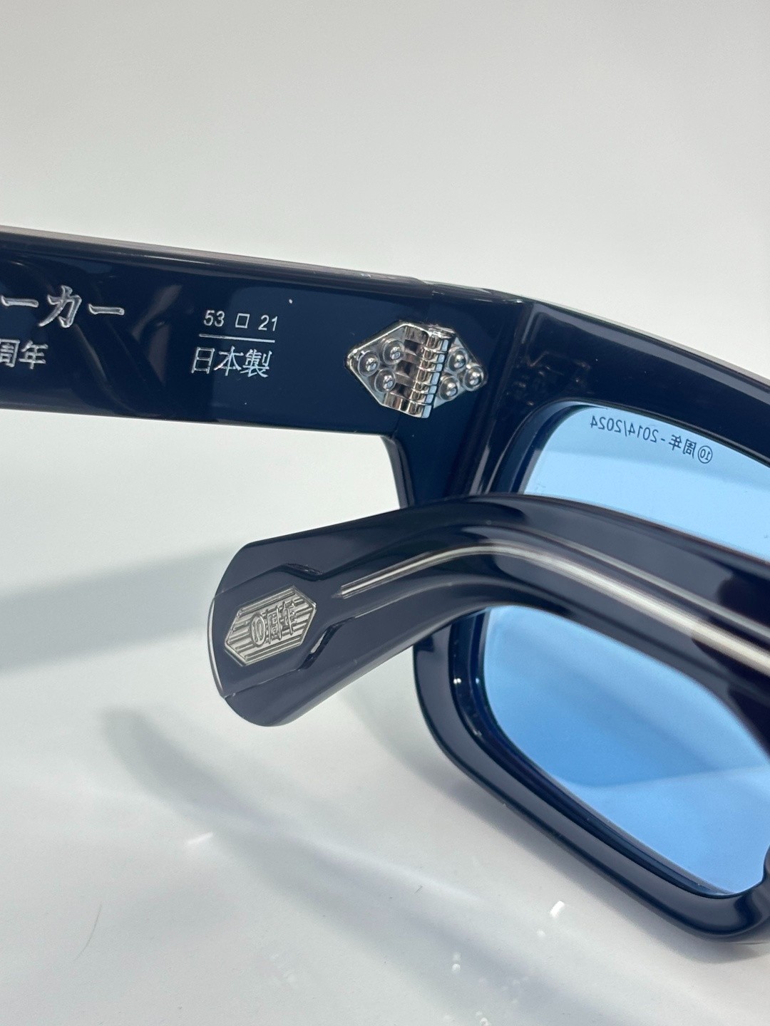 Jacques Marie Mage WALKER 10th Anniversary Sunglasses Black/Blue 53-21-145mm