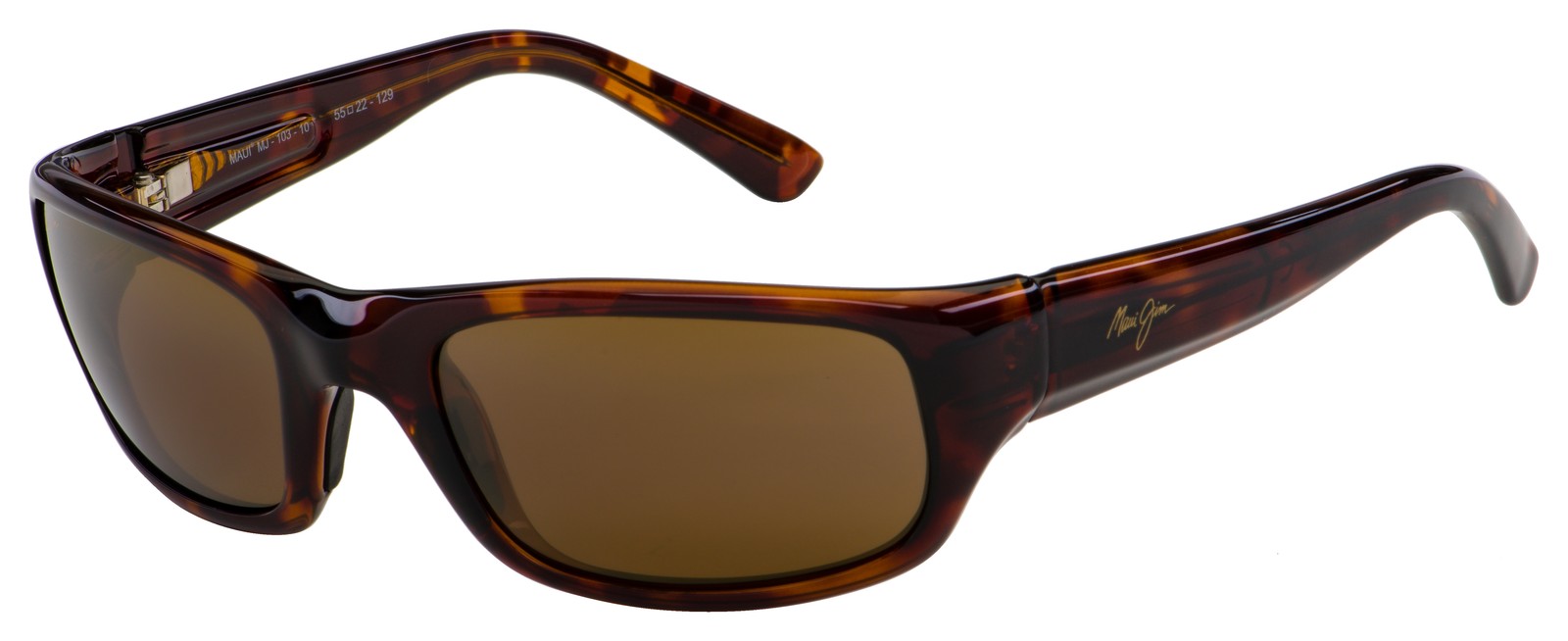Maui Jim Unisex Stingray 55mm Havana Polarized Sunglasses H103-10