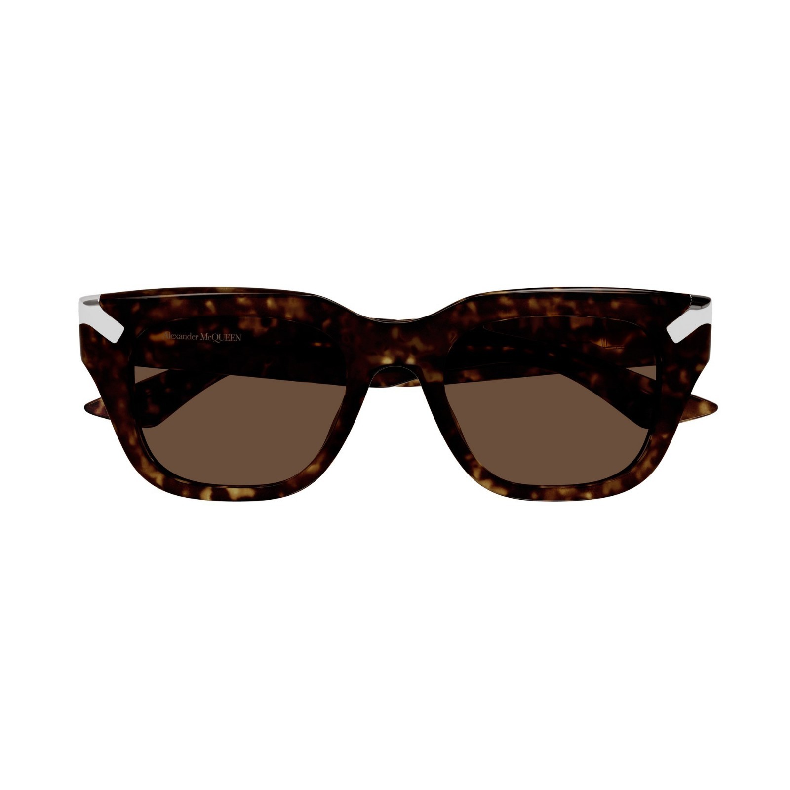 (NO CUSTOMS TAX) ALEXANDER MCQUEEN Punk Rivet tortoise shell pattern sunglasses