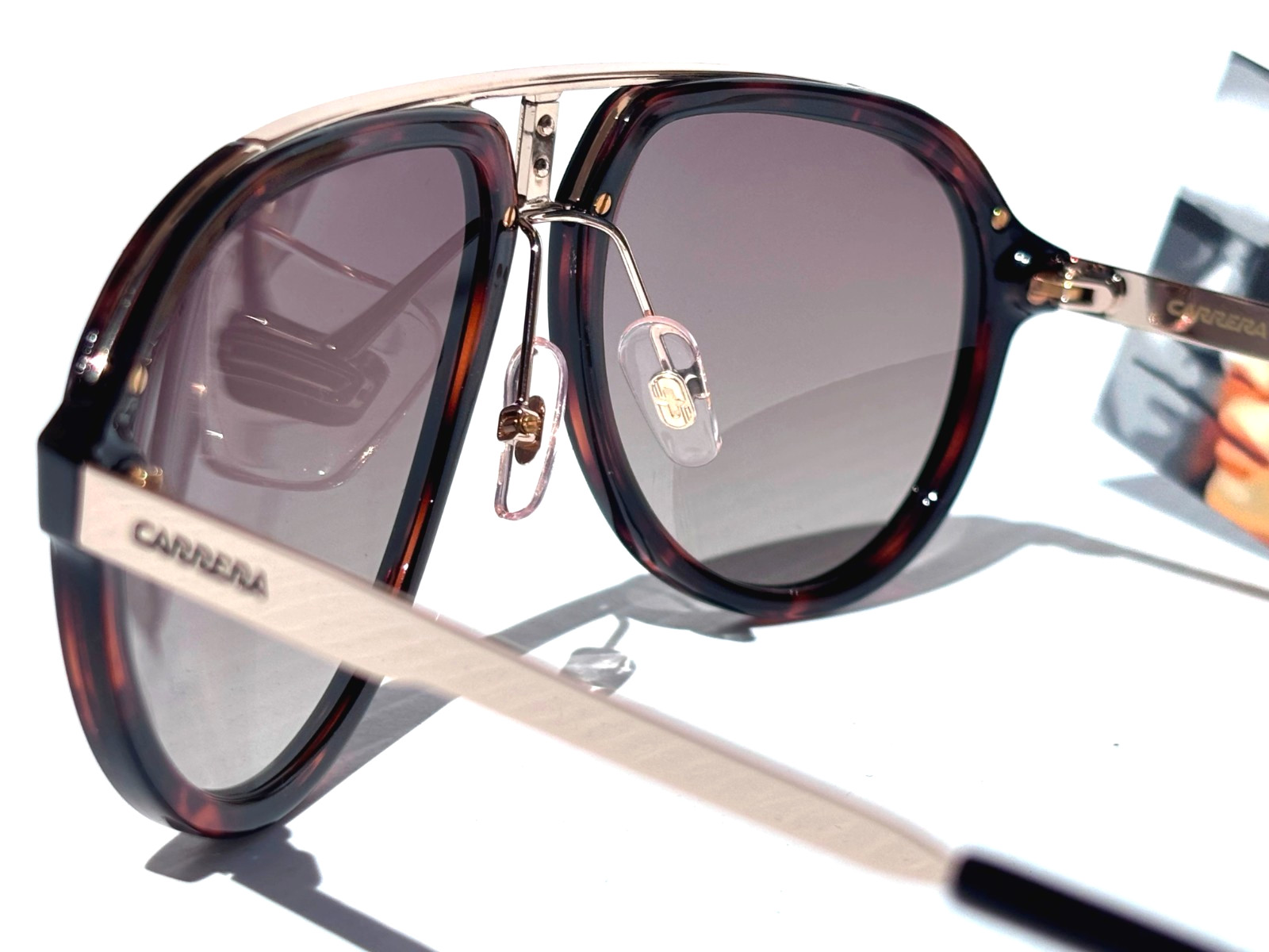 CARRERA Havana Gold & Tortoise Frame Gradient Brown Sunglass CA1003/SSAM 02IK