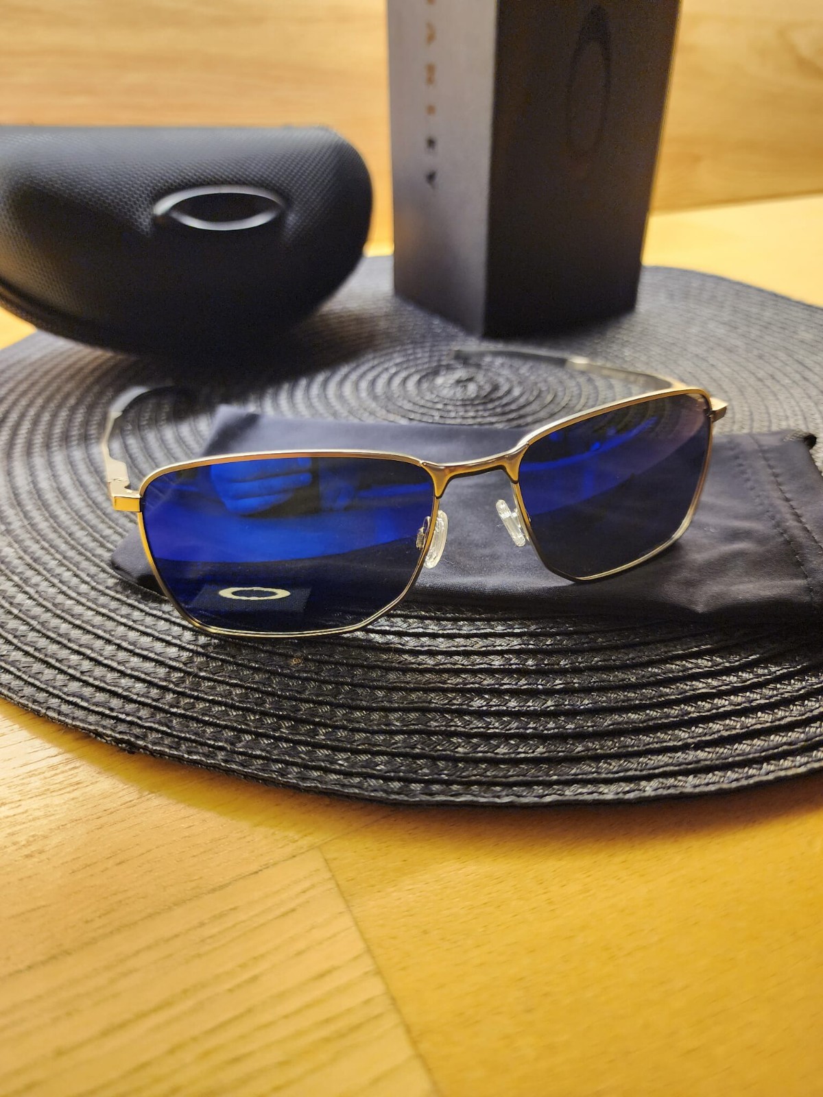 Oakley Ejector C-5 Alloy Metal Frame Prizm Polarized Blue Lens Full Pack New