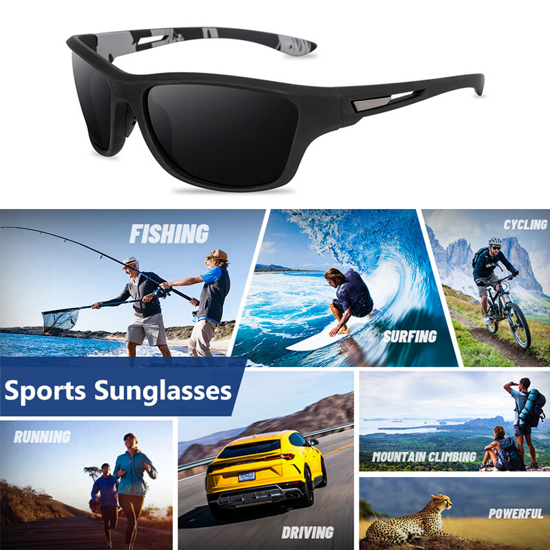 Polarized Sports Sunglasses Driving Cycling Fishing Sun Glasses UV Protection