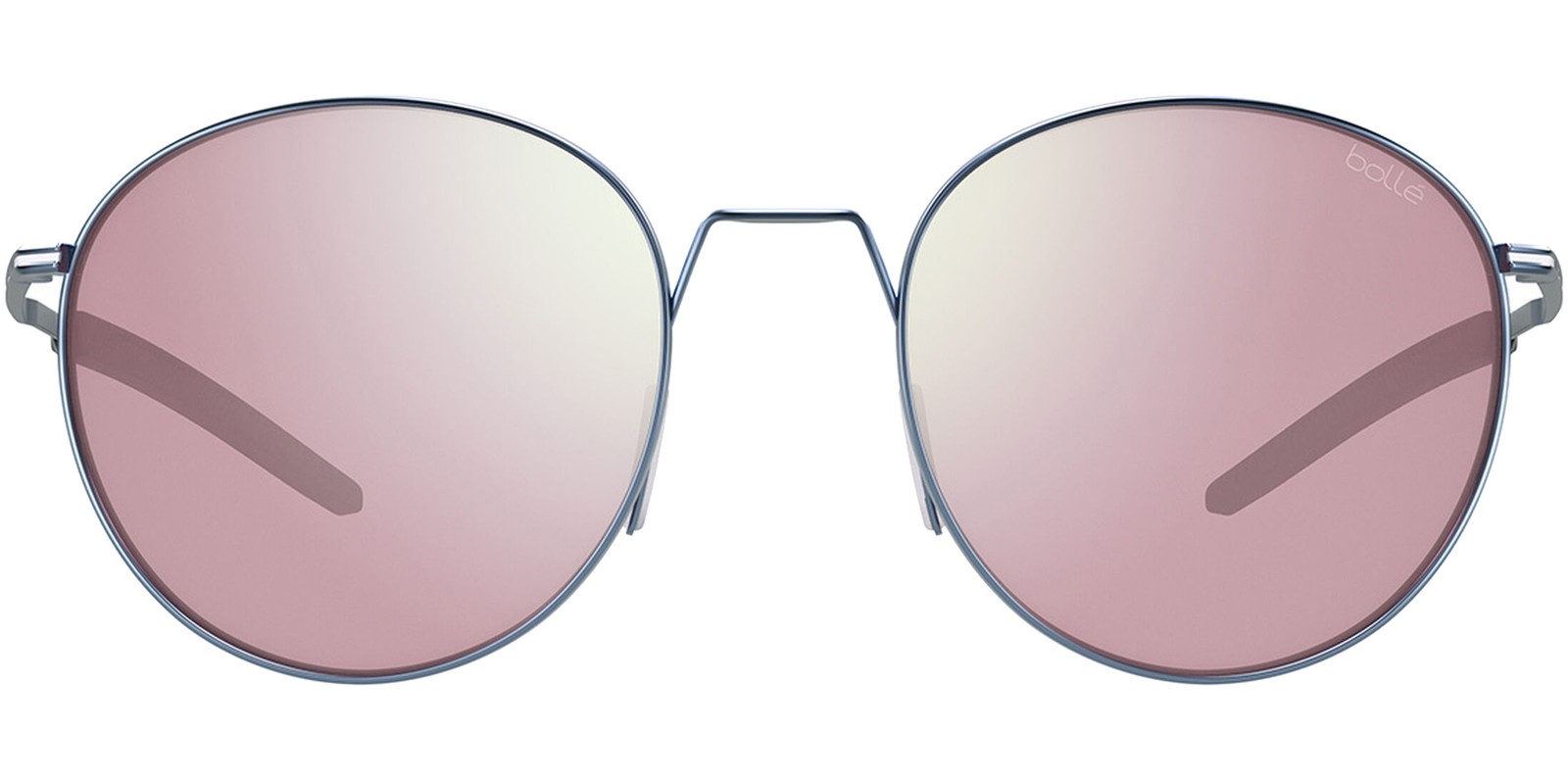 Bolle Radiant Polarized Matte Blue Pantos Sunglasses w/ Mirror Lens – BS145003