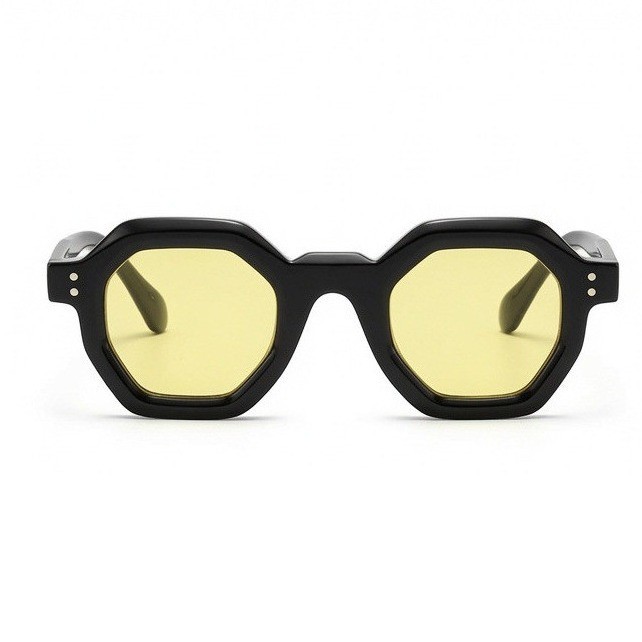 Men Sunglasses Chunky Geometric Eyewear Offers Unique Retro Fashion Style Classy